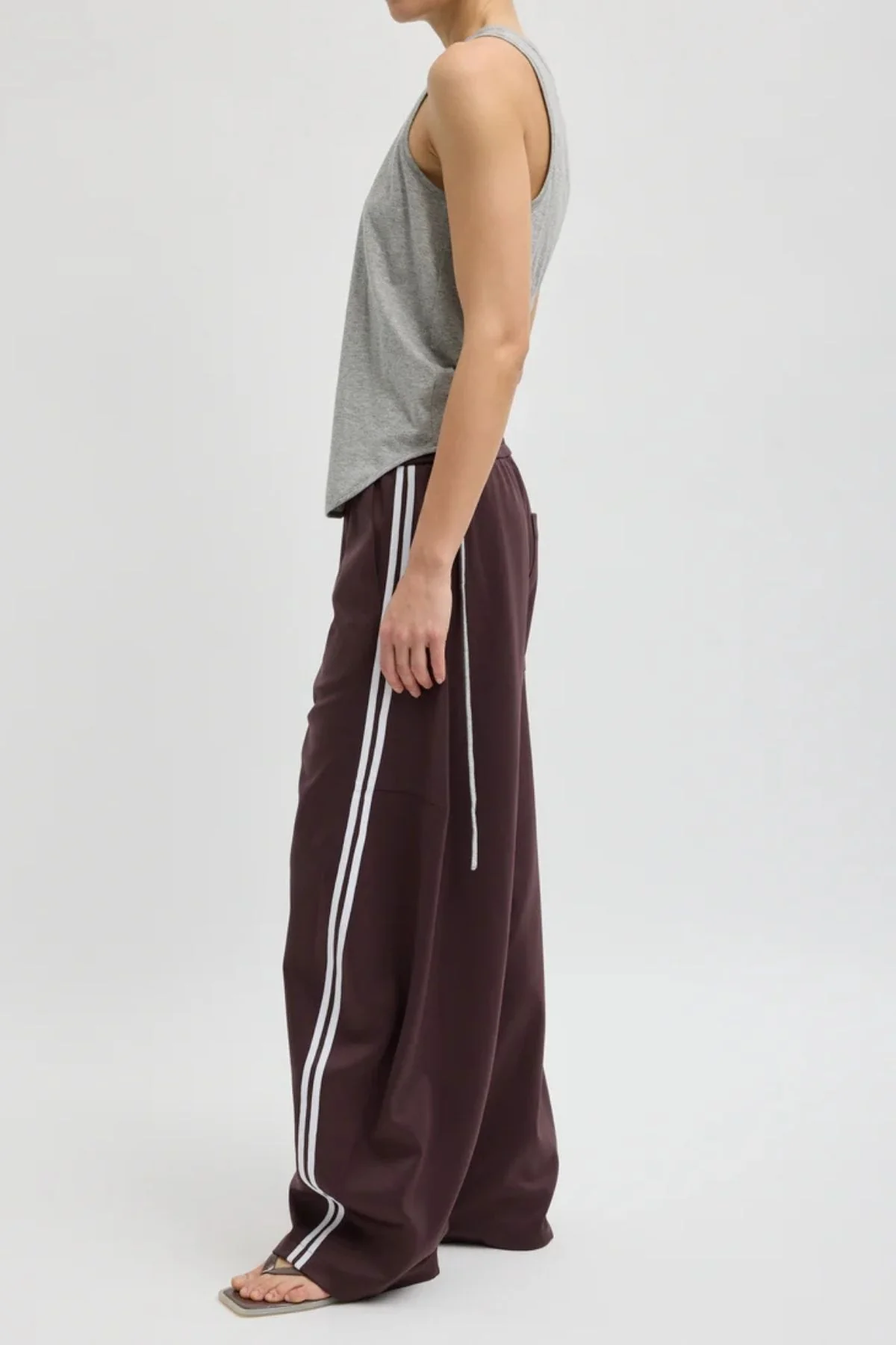 Tibi Active Knit Winslow Pant - Plum - Image 2