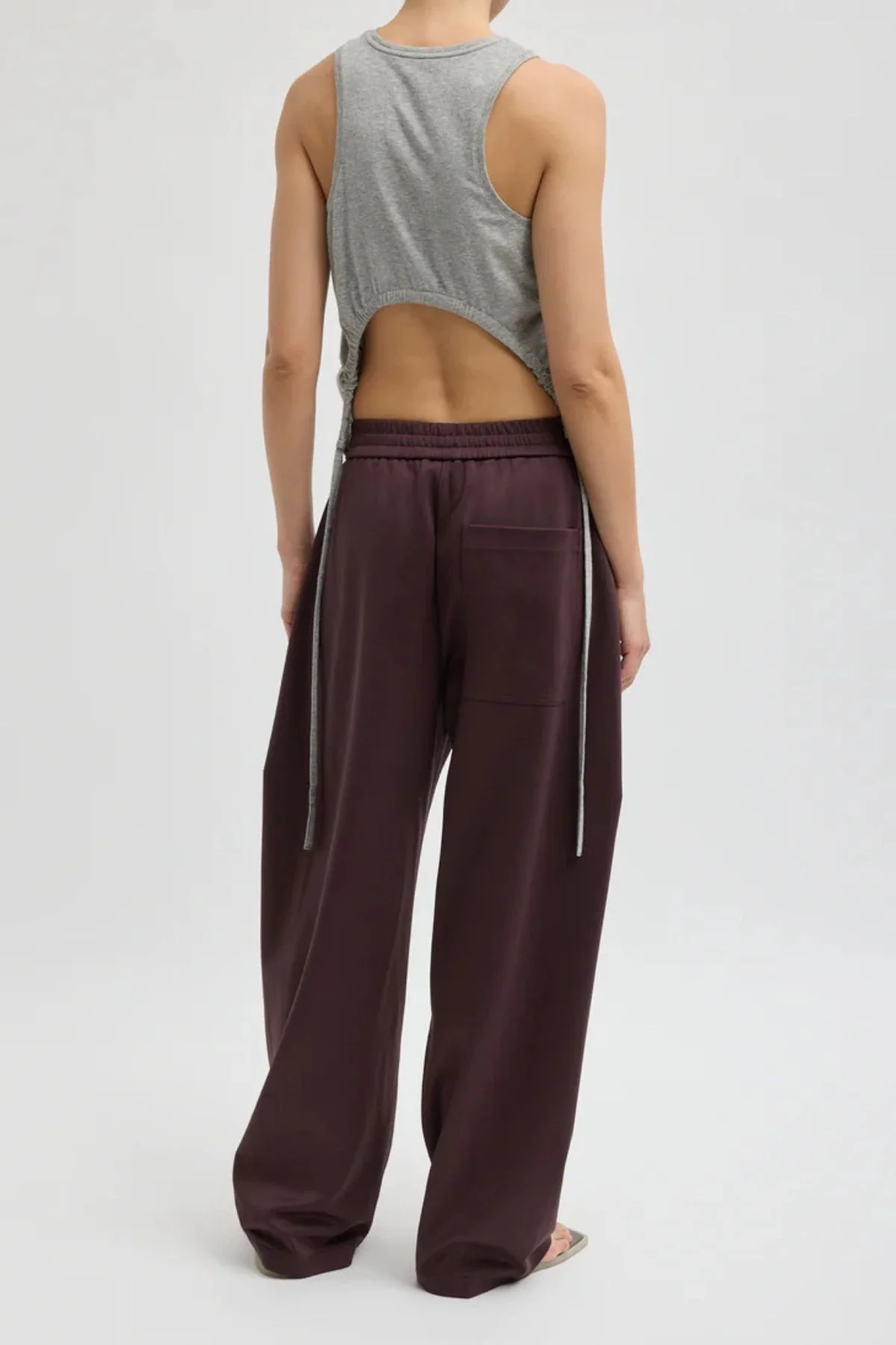 Tibi Active Knit Winslow Pant - Plum - Image 3