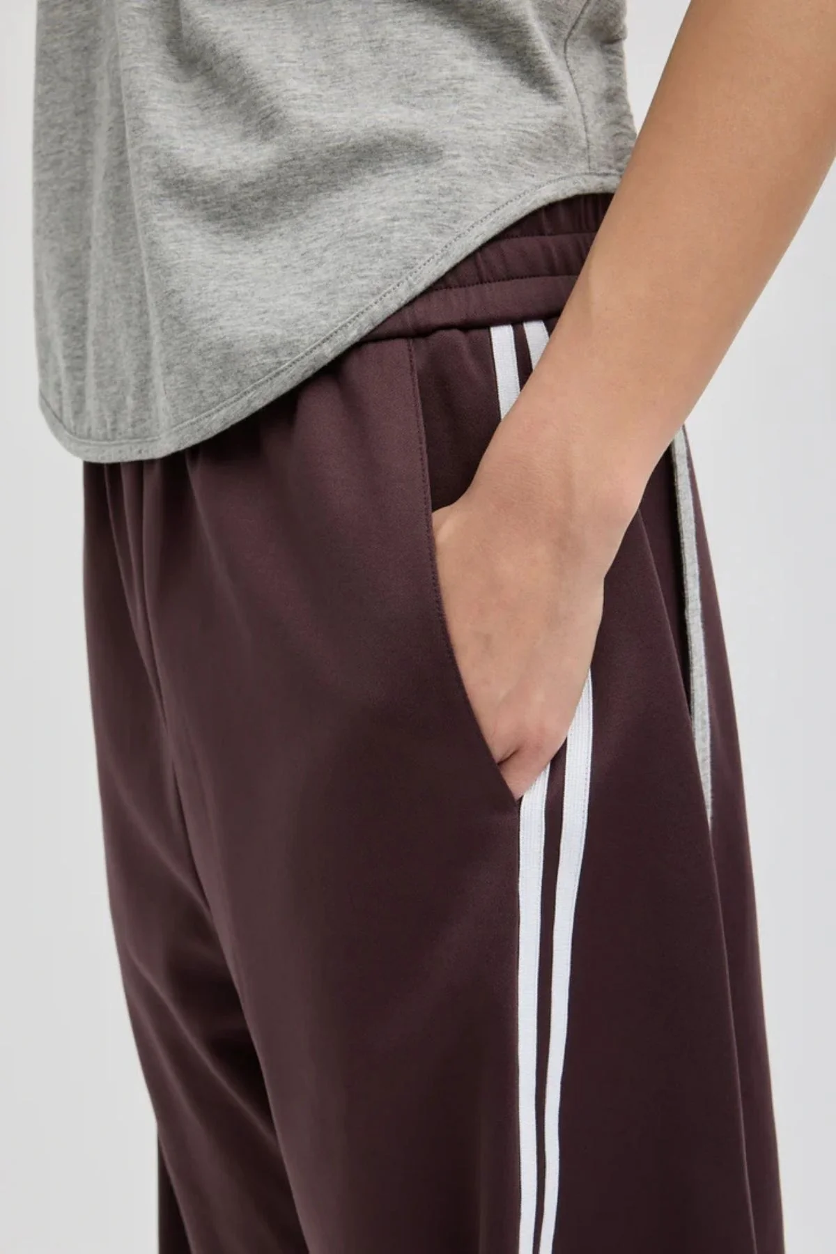 Tibi Active Knit Winslow Pant - Plum - Image 4