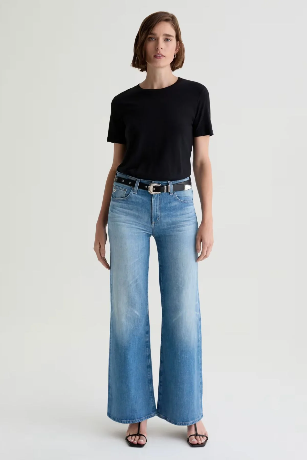 AG Denim Saige Wide Leg - 18 Yrs Bisou - Image 2