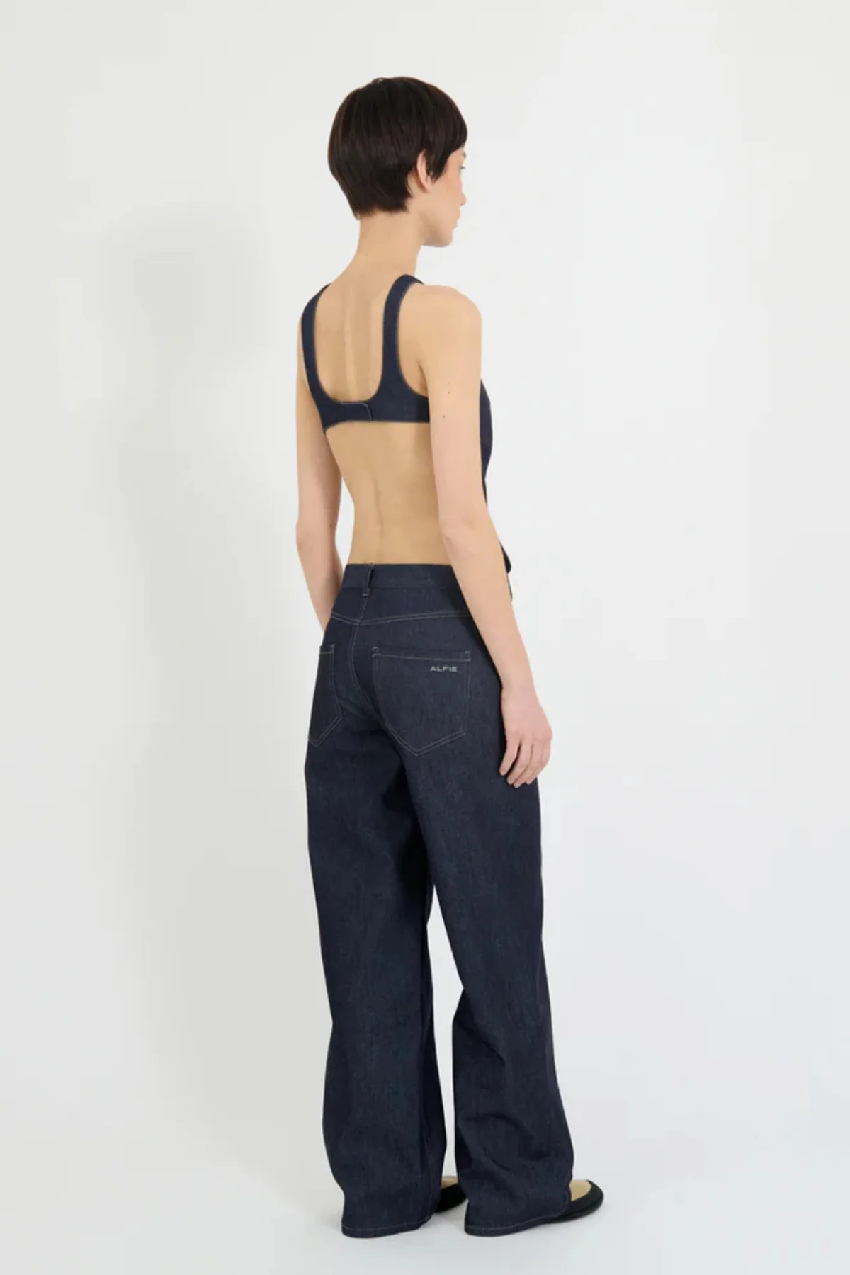 ALFIE Backless Top - Dark Blue - Image 3