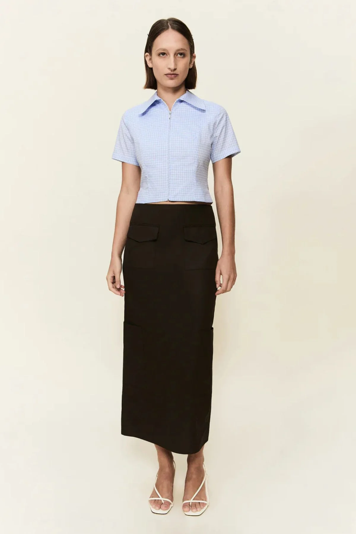 ALFIE Valletta Skirt - Chocolate - Image 2