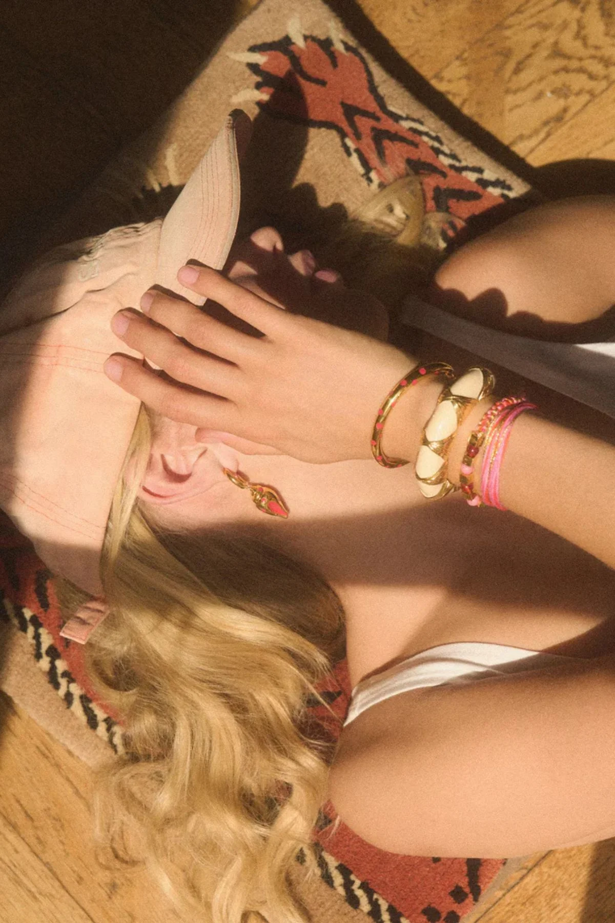 Aurelie Bidermann Positano Bracelet - Vermilion Polka - Image 2