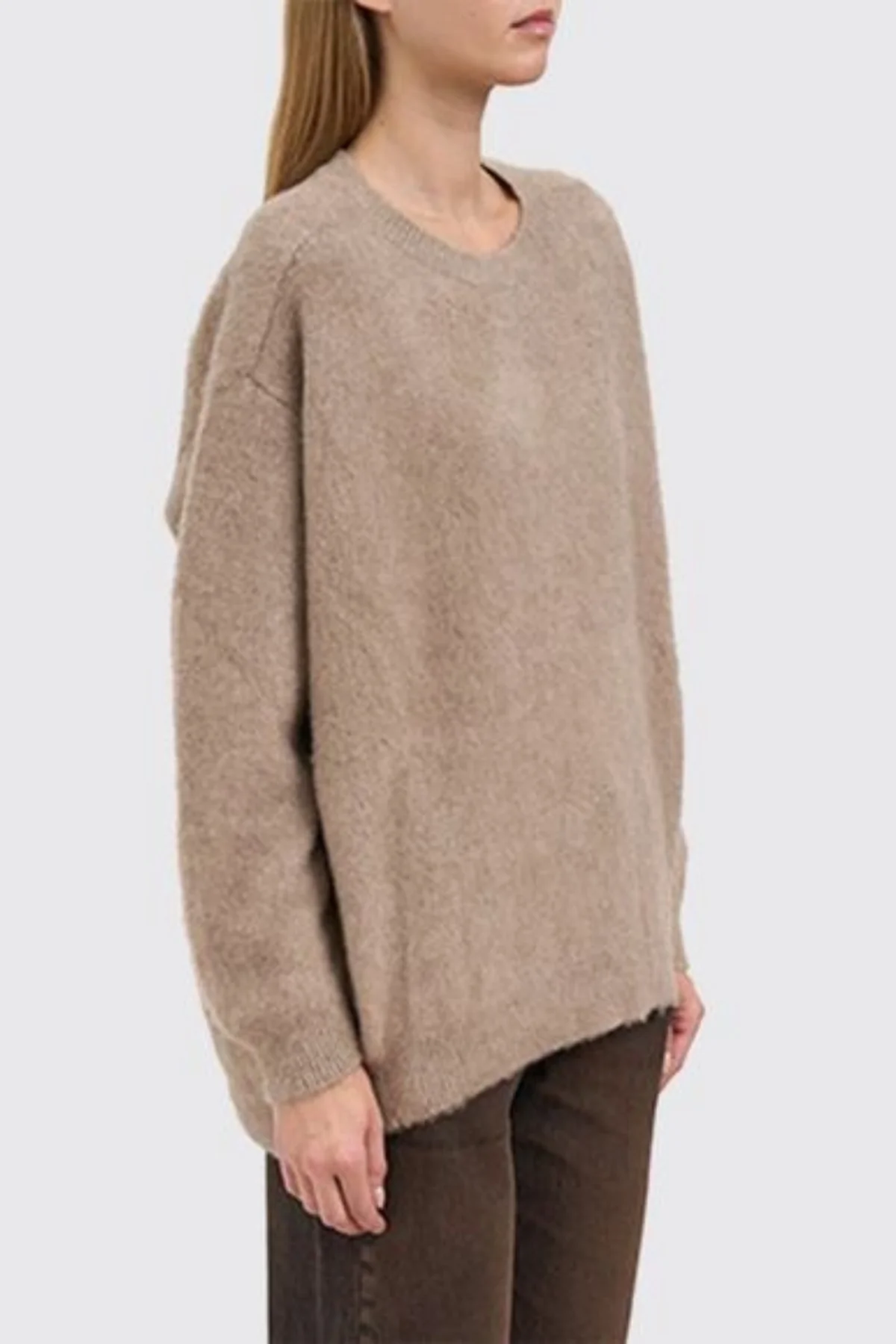 Avant Toi Brushed Cashmere Pullover - Noce - Image 3