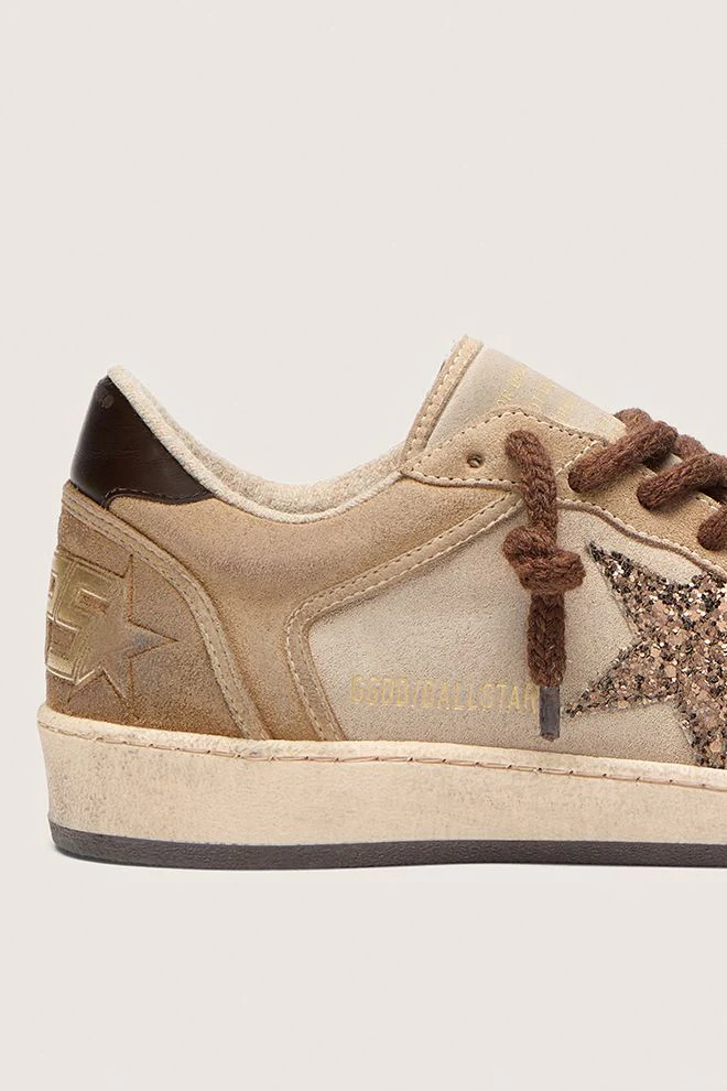 Golden Goose Ball Star Suede - Beige/ Brown - Image 6
