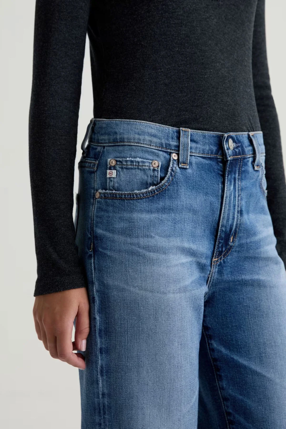 AG Denim Brinley Crop - 17 Years Mystery - Image 5