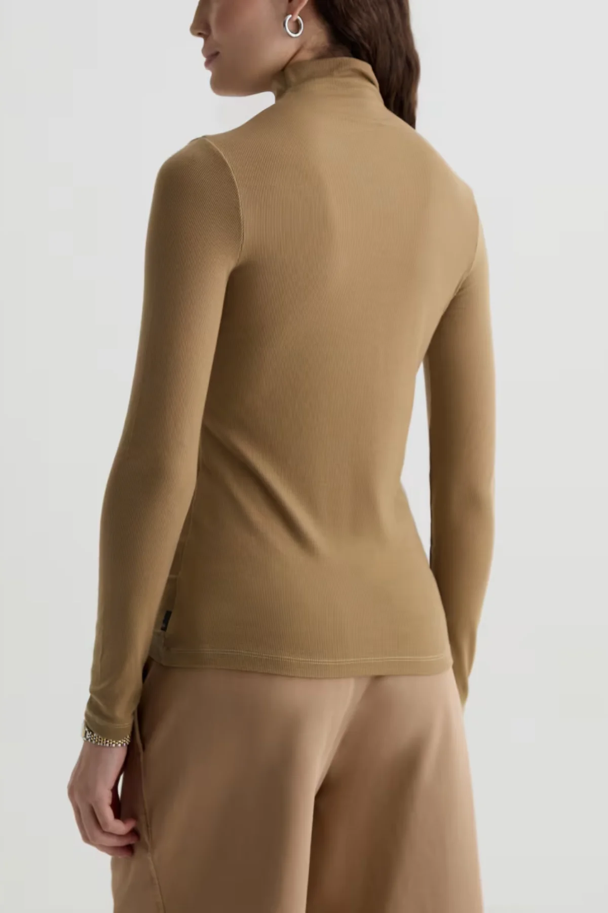 AG Denim Chels Turtleneck - Khaki Sand - Image 5