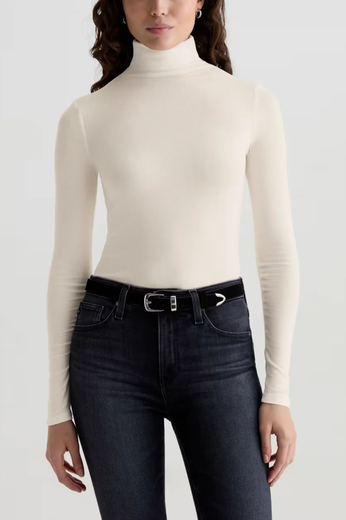 AG Denim Chels Turtleneck - Powder - Image 5