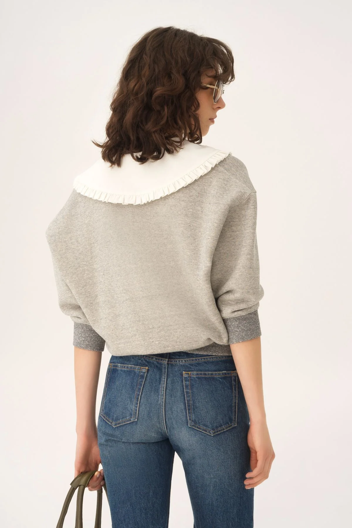 Chloé Collared Sweatshirt - Vapor Grey - Image 4