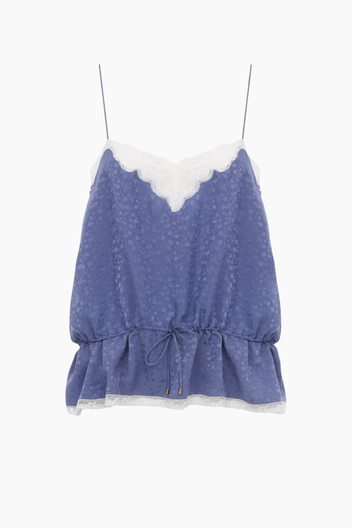 Chloé Organic Silk Jacquard Camisole - Washed Blue