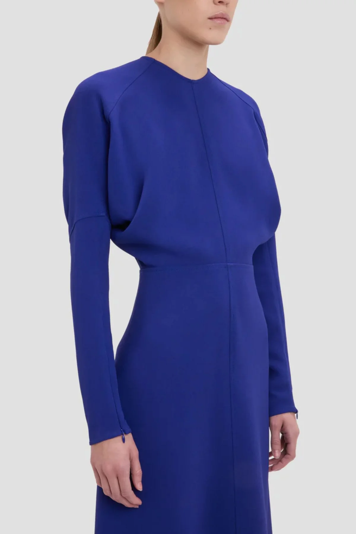 Victoria Beckham Dolman Midi Dress - Bright Indigo - Image 5