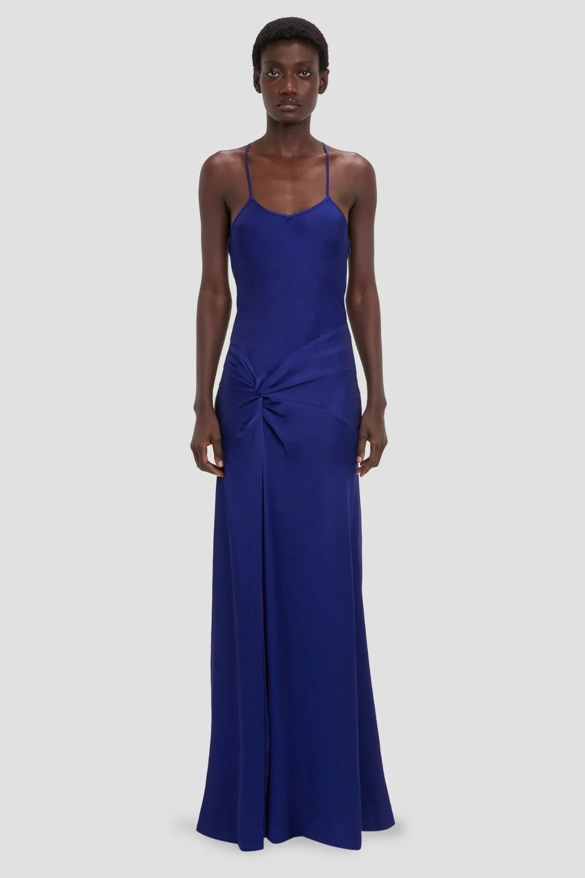Victoria Beckham Draped Cami Gown - Bright Indigo - Image 2