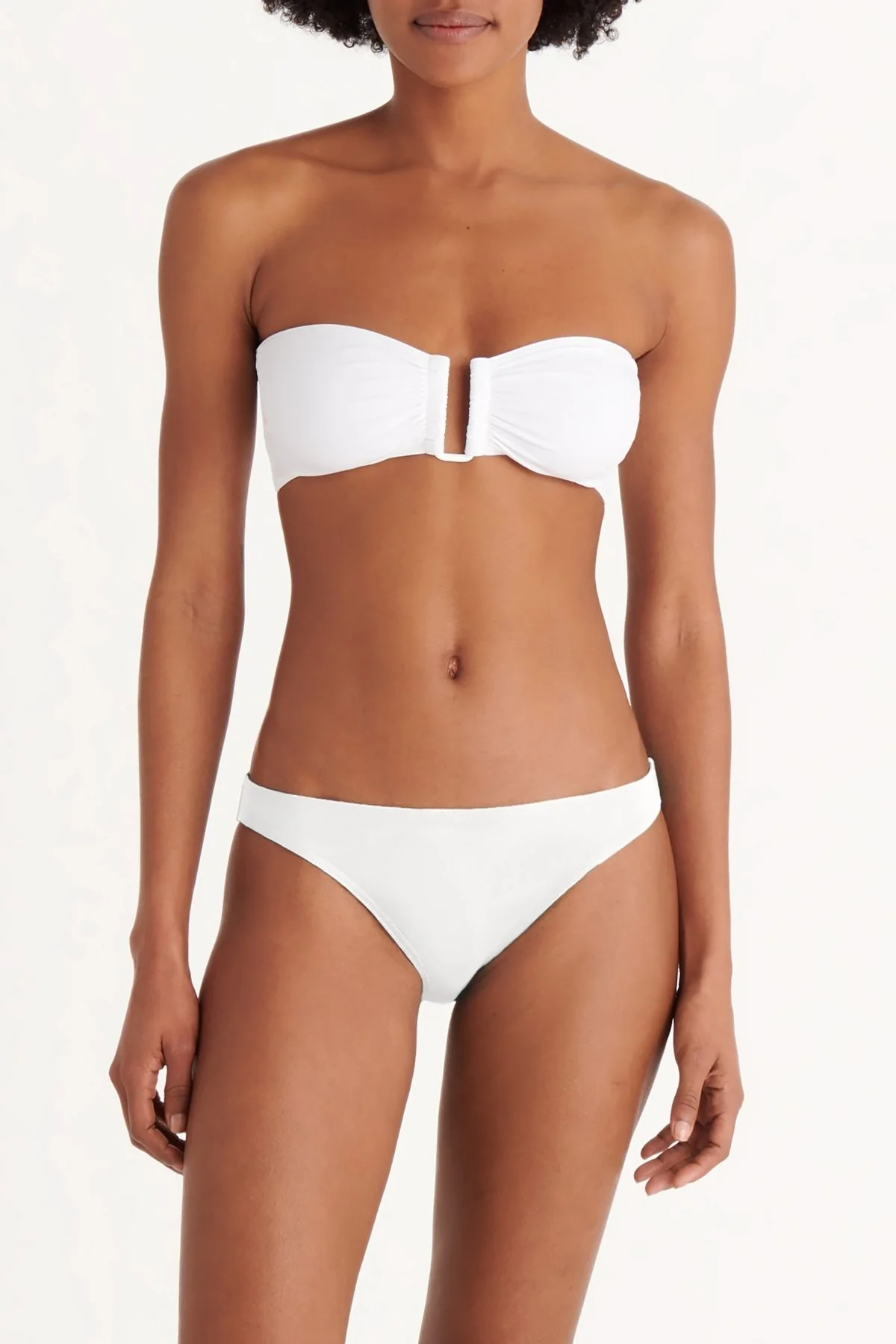 ERES Show Strapless Bikini Top - White - Image 4
