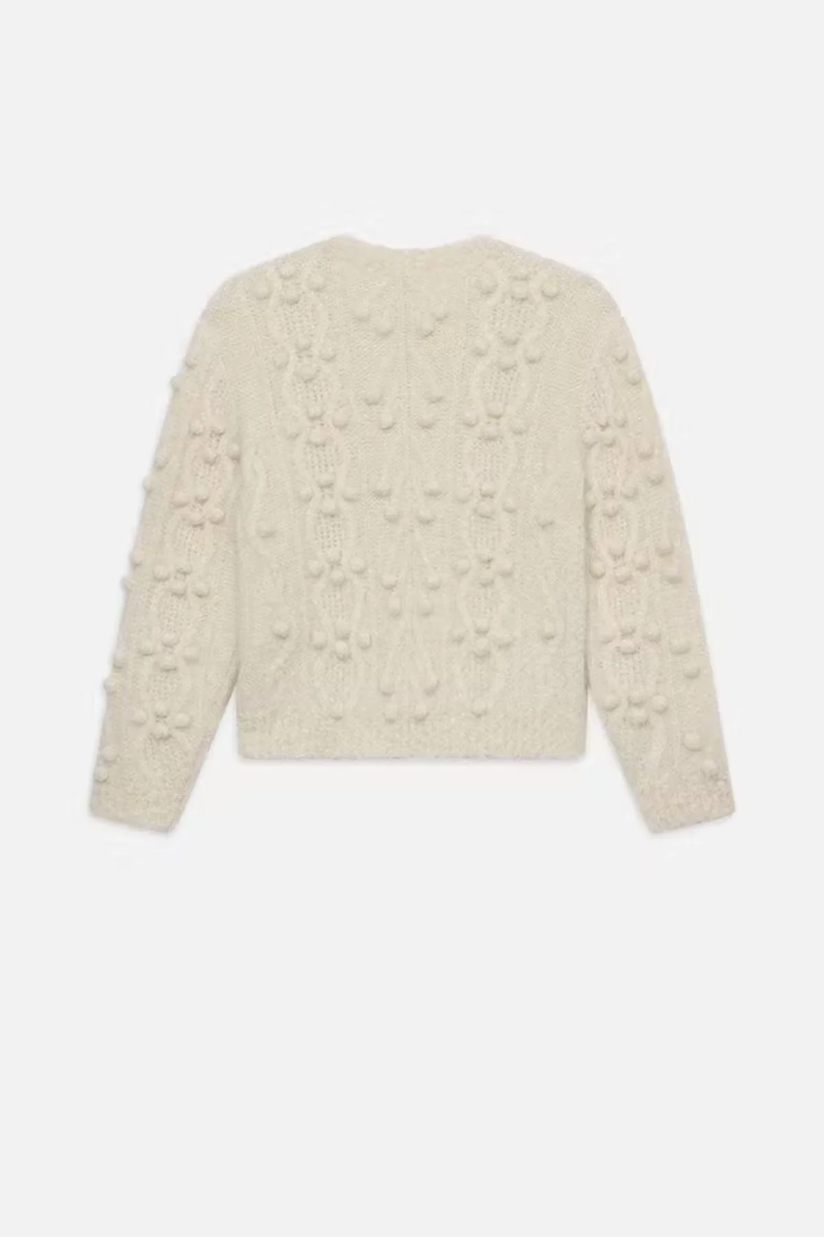 Frame Denim Popcorn Knit Jumper - Cream - Image 3