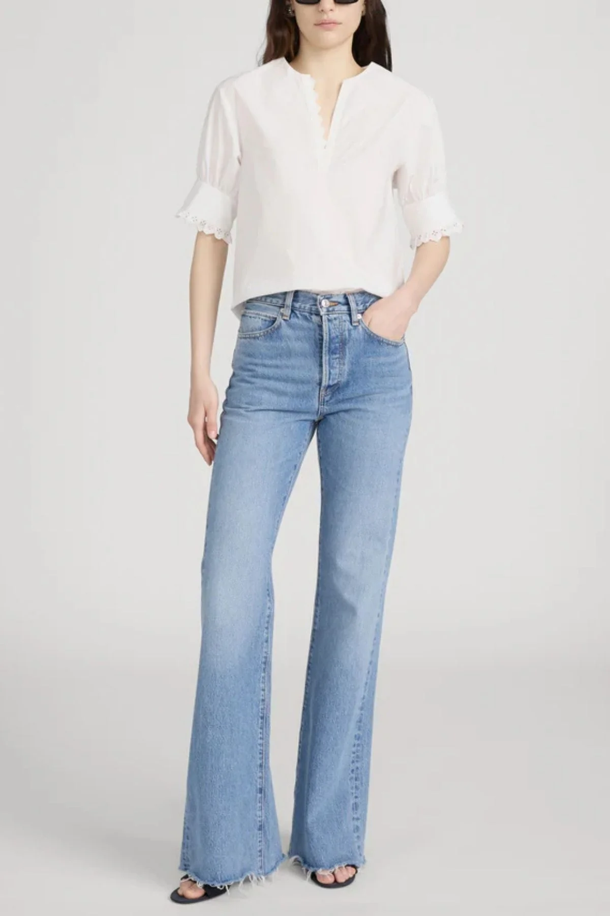 Frame Denim The Lax - Dew Raw Fray - Image 2