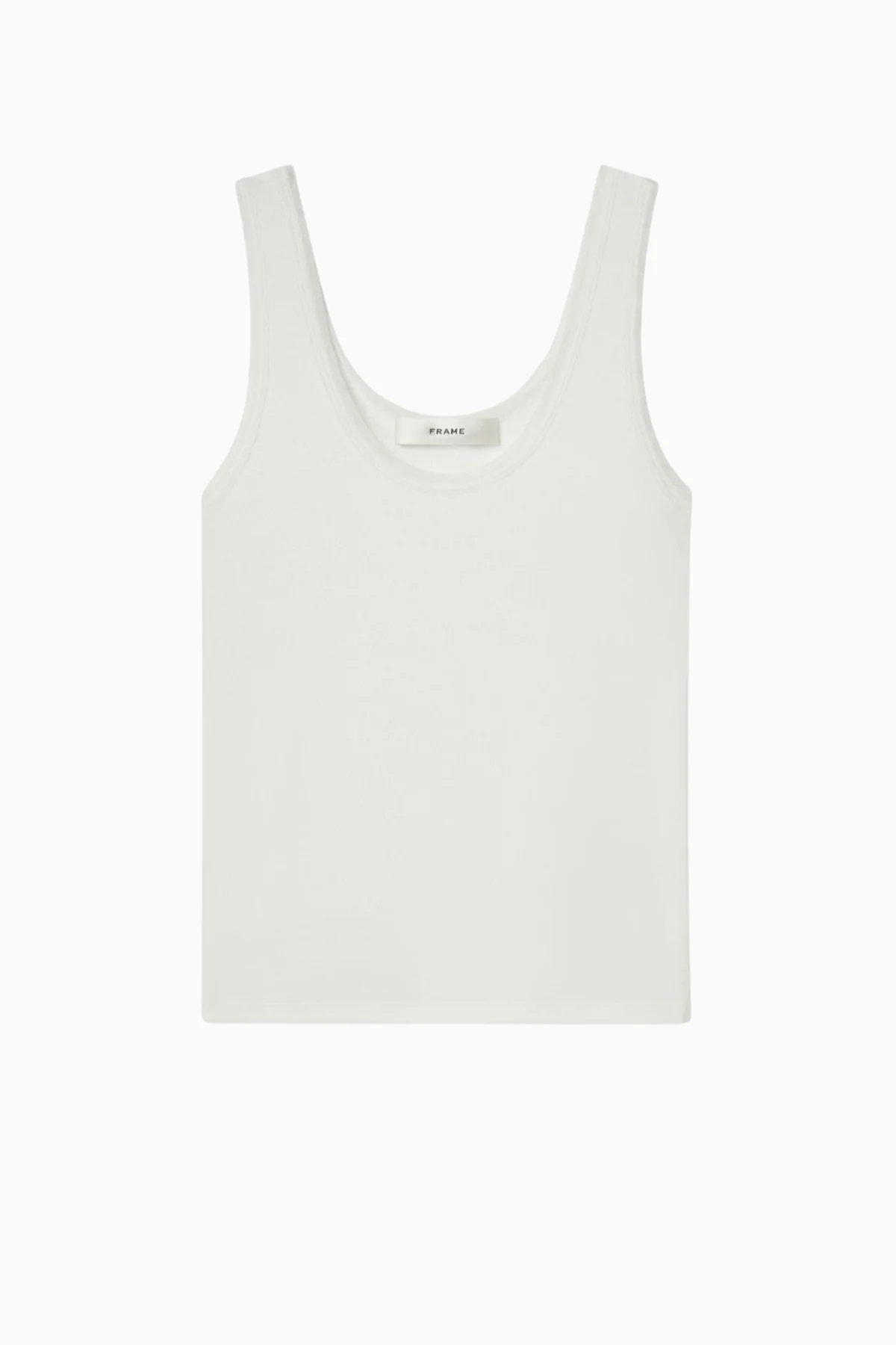 Frame Denim The Mesh Trim Tank - White