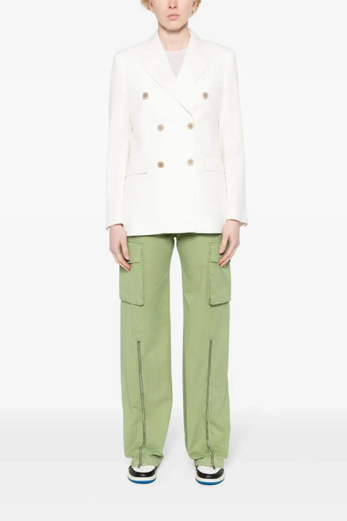 Golden Goose Wool Double Breasted Blazer - Arctic Wolf - Image 2