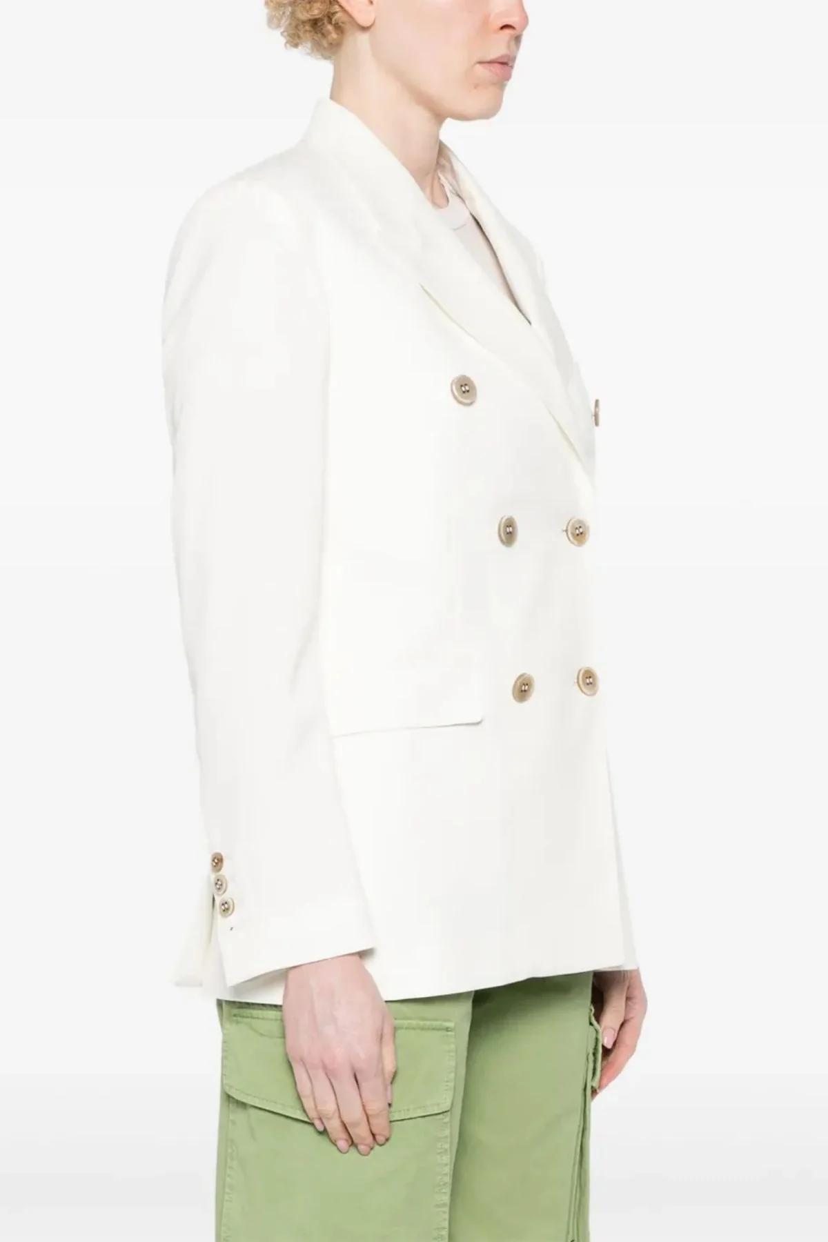 Golden Goose Wool Double Breasted Blazer - Arctic Wolf - Image 3