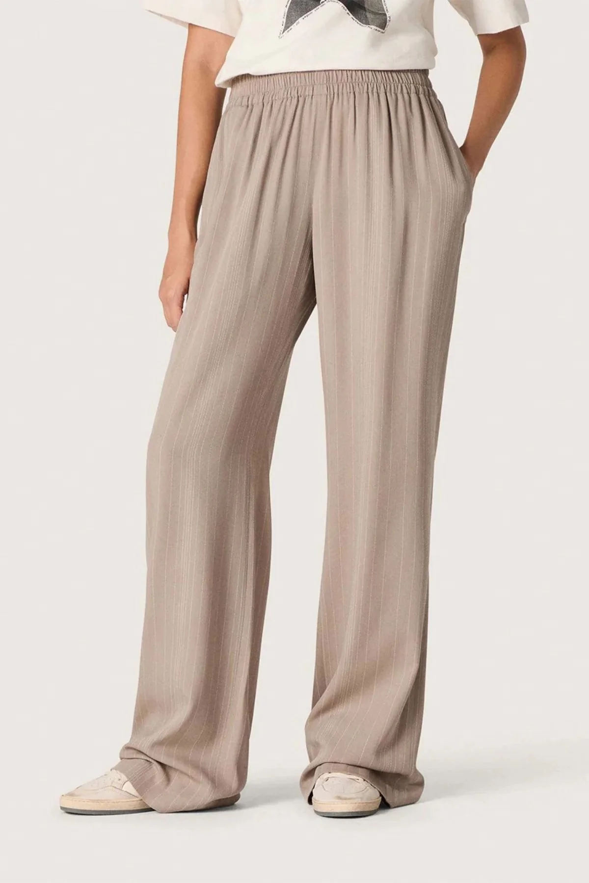 Golden Goose Jogging Brittany Light Pinstripes - Roasted Cashew - Image 2