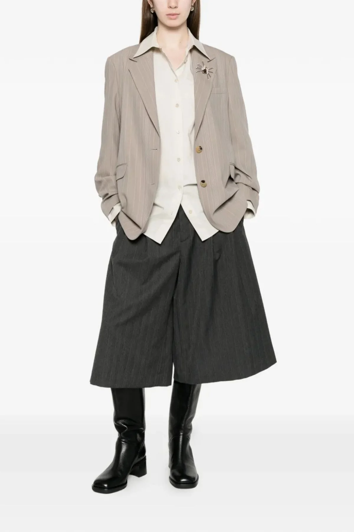 Golden Goose Blazer Pinstripes - Roasted Cashew - Image 2