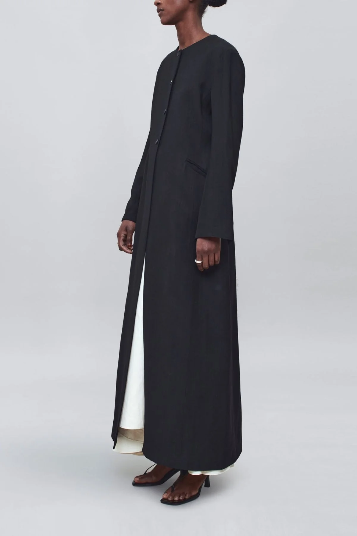 KALLMEYER Henri Duster Coat - Black - Image 3