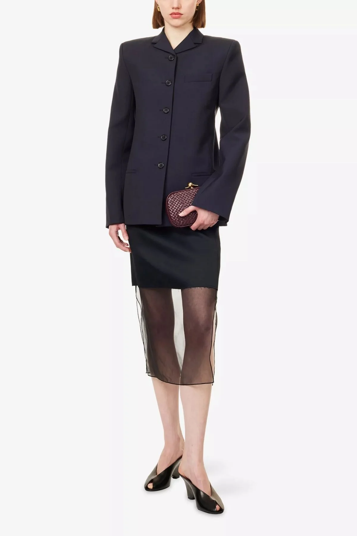 KHAITE Celton Blazer - Dark Navy - Image 2