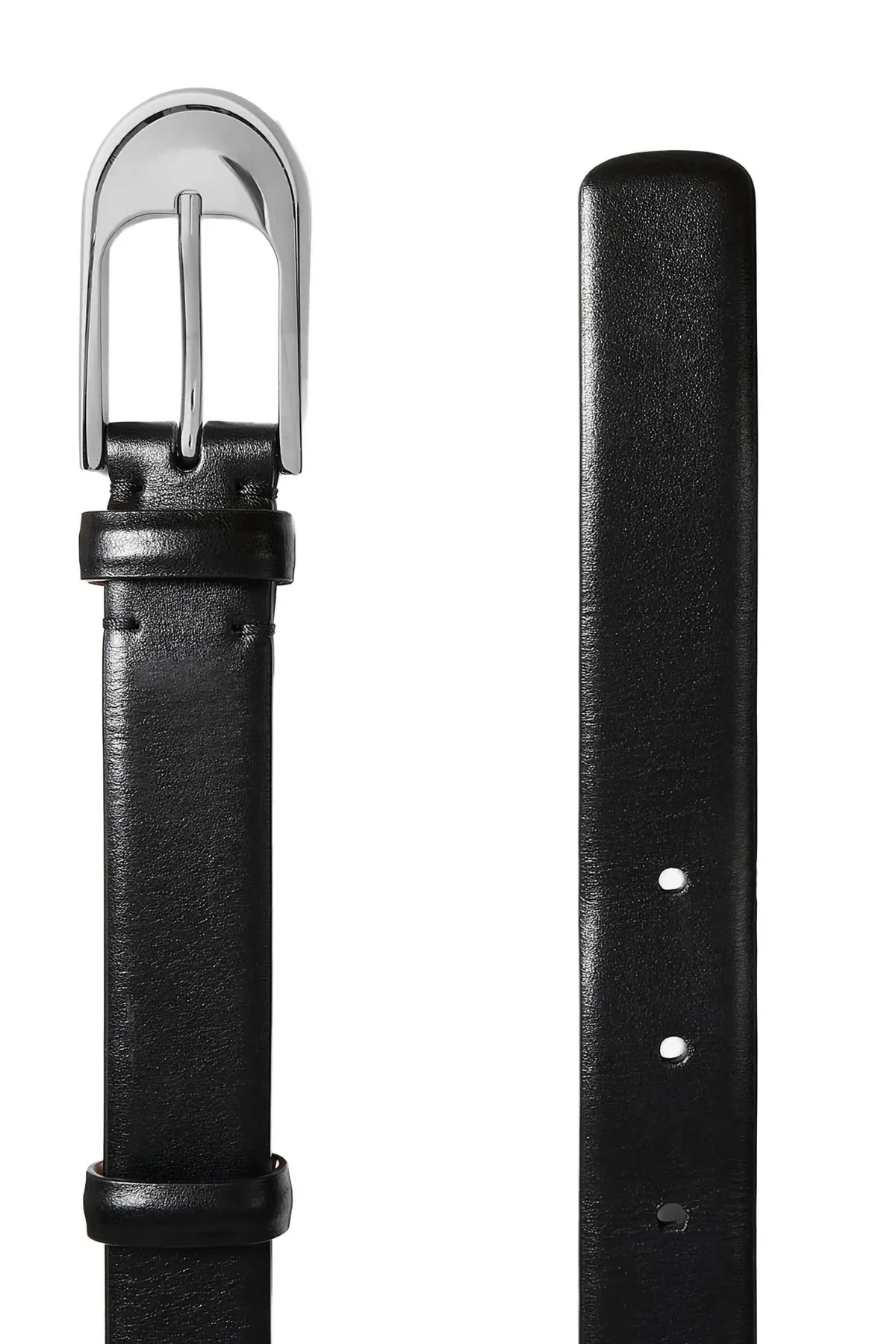 KHAITE Dome Belt Silver - Black - Image 2