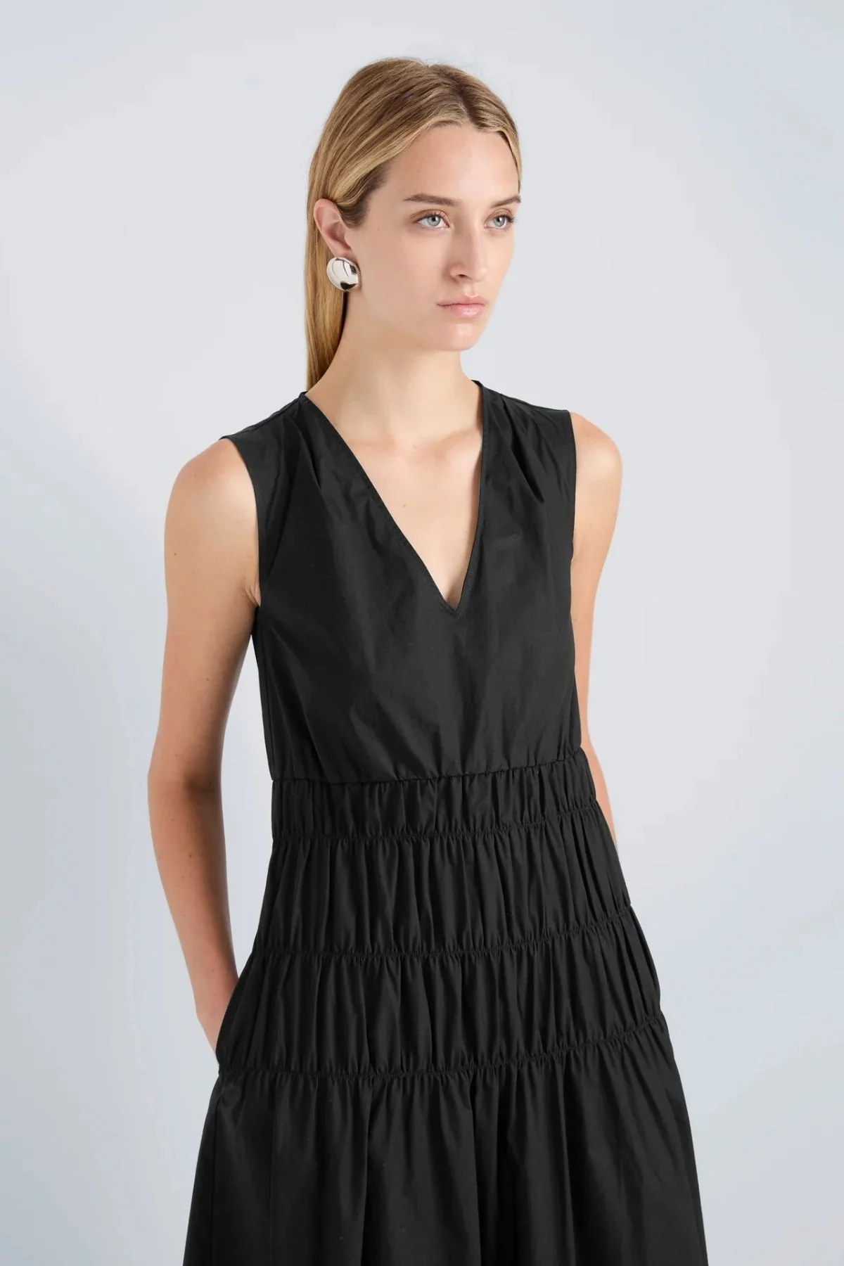 Proenza Schouler White Label Loren Dress - Black - Image 5