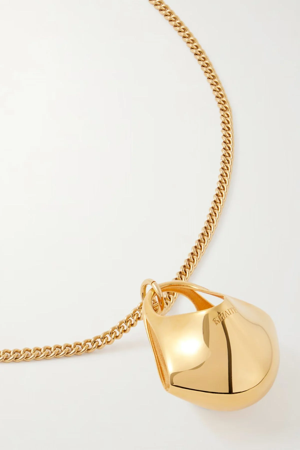 KHAITE Lotus Pendant Small - Gold - Image 3
