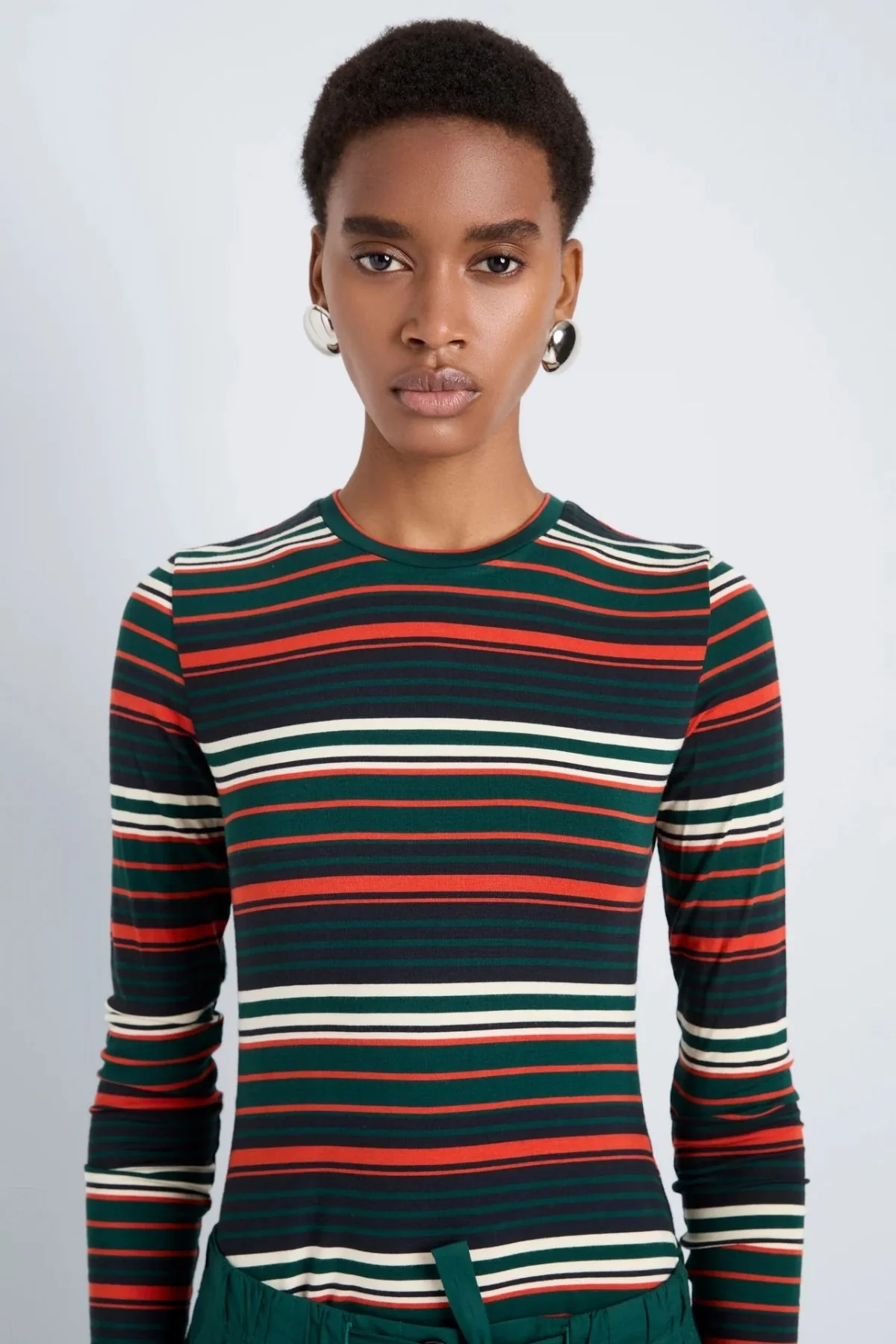 Proenza Schouler White Label Mae Top - Spruce Multi - Image 5