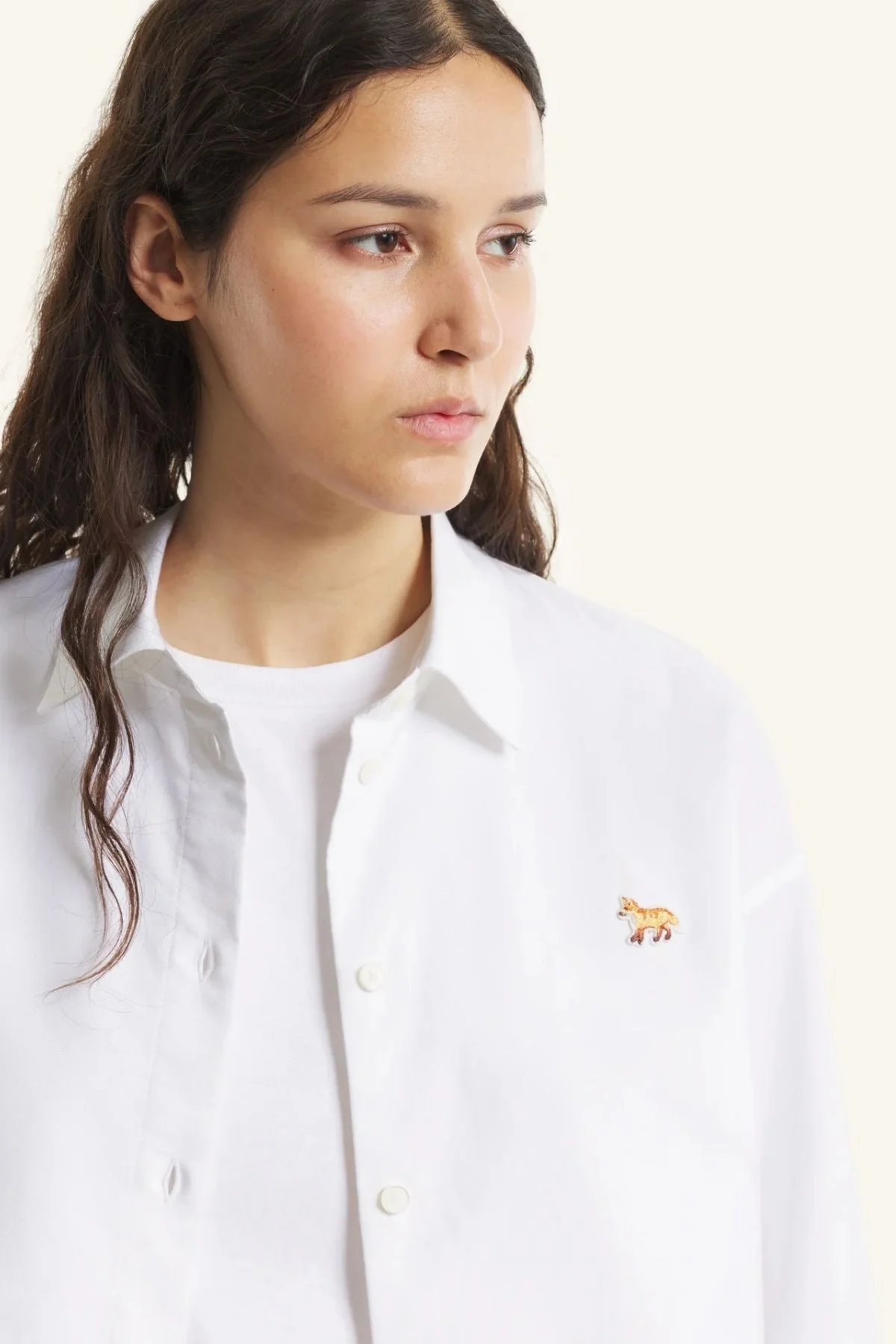 Maison Kitsuné Baby Fox Classic Cotton Shirt - White - Image 5