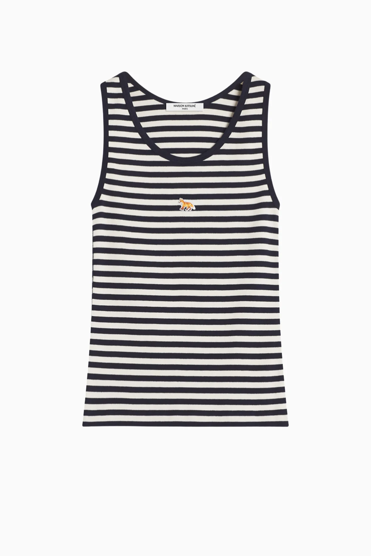 Maison Kitsuné Baby Fox Striped Tank - Dark Navy