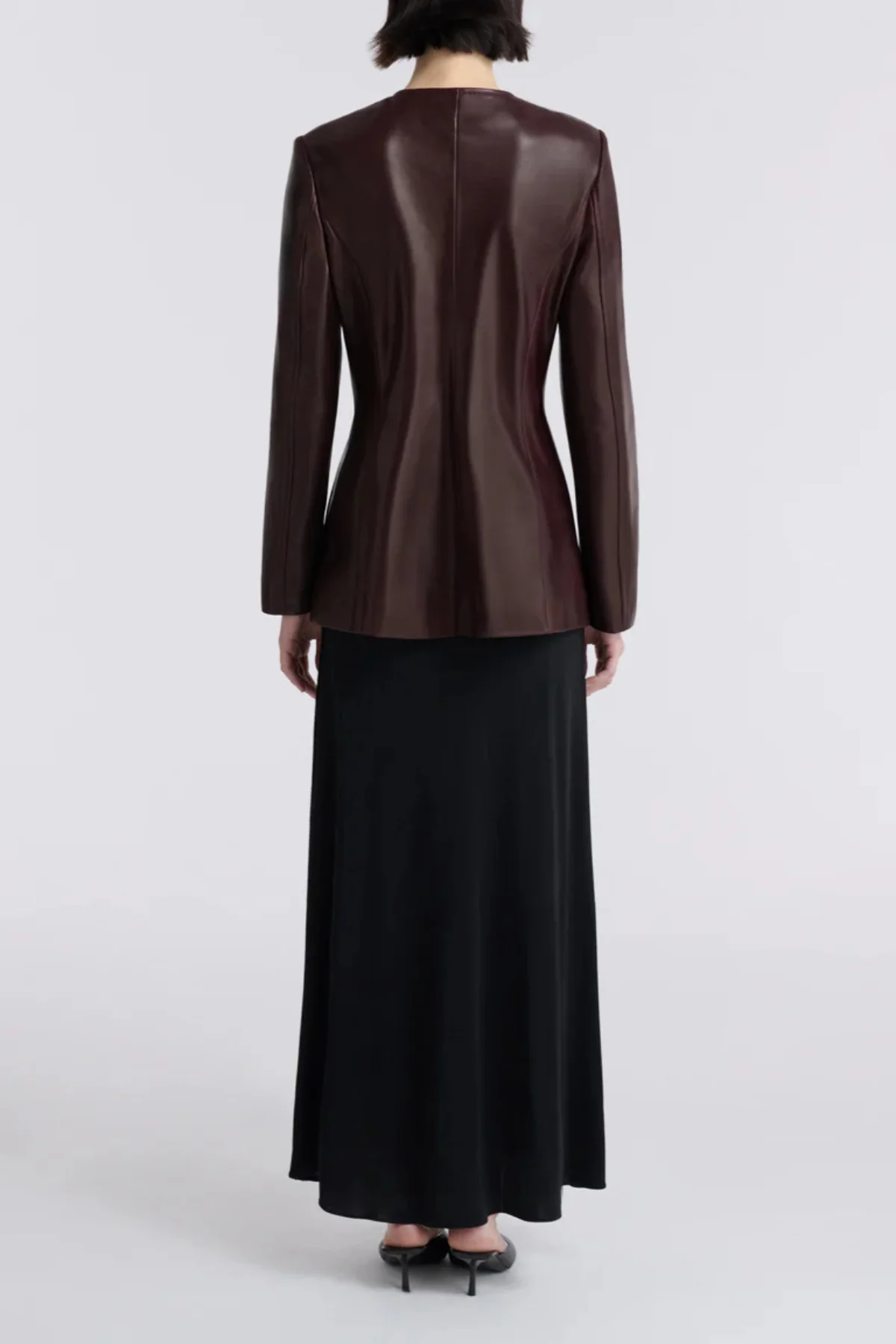 Nour Hammour Maud Blazer - Merlot - Image 3