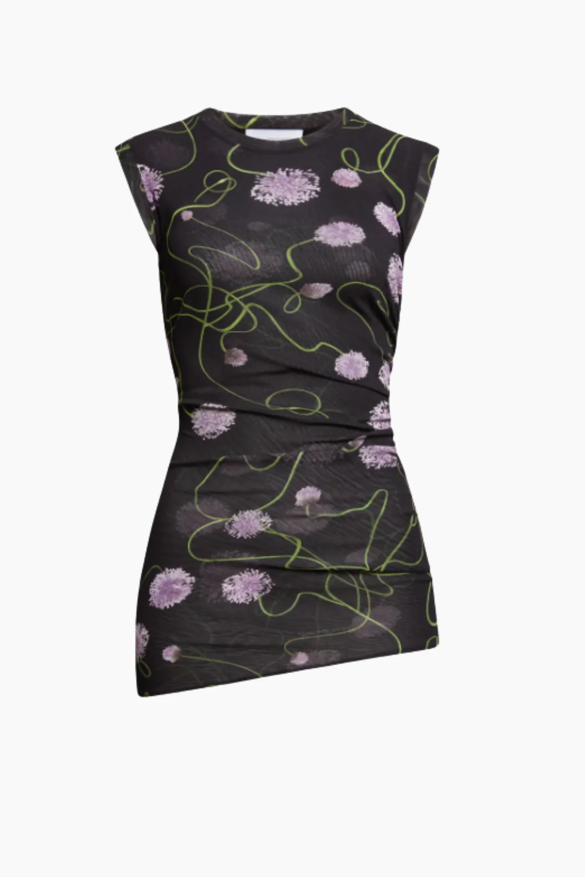 Stella McCartney Mesh Twisted Floral Top - Multi