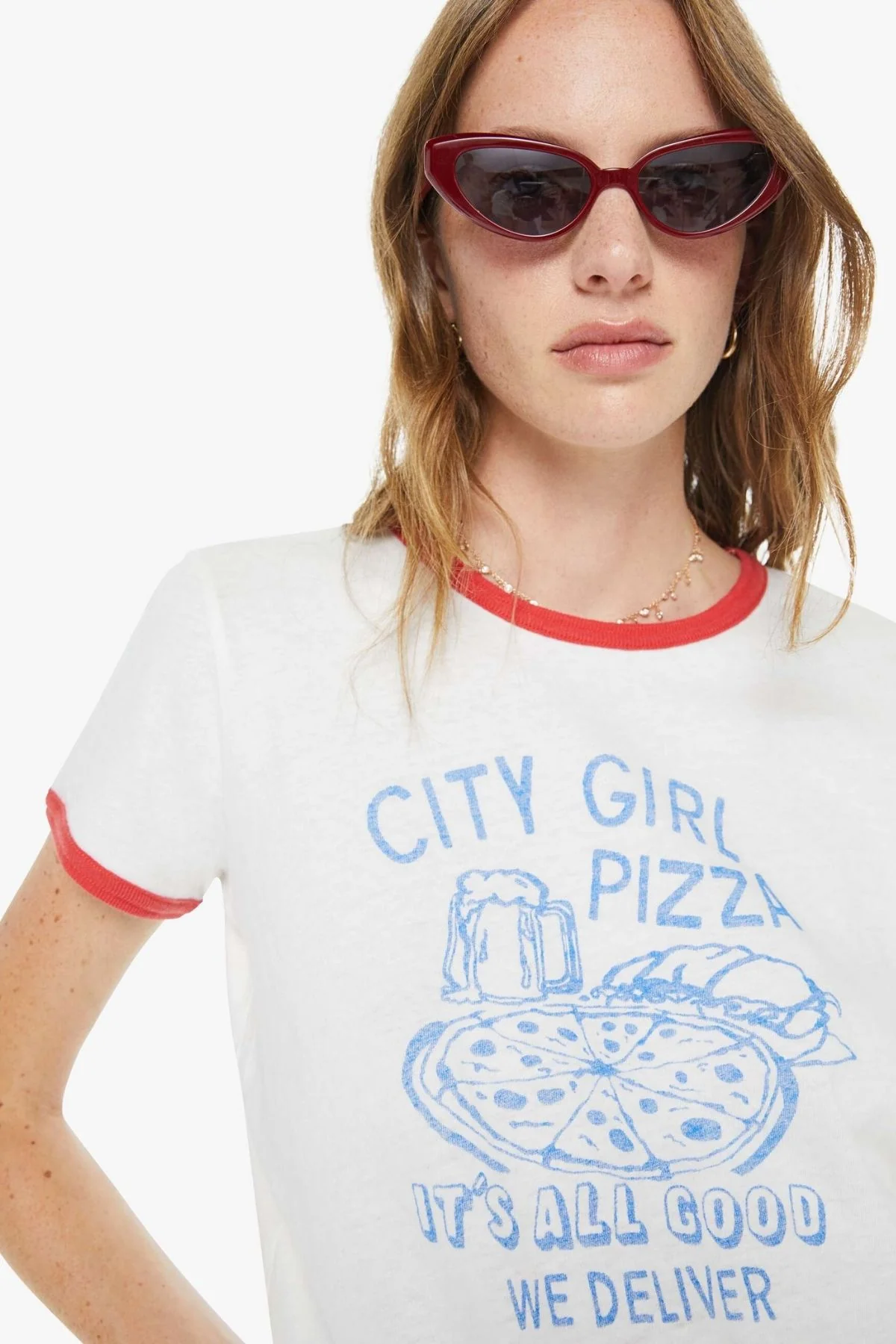 Mother The Lil' Goodie Ringer - City Girl Pizza - Image 5