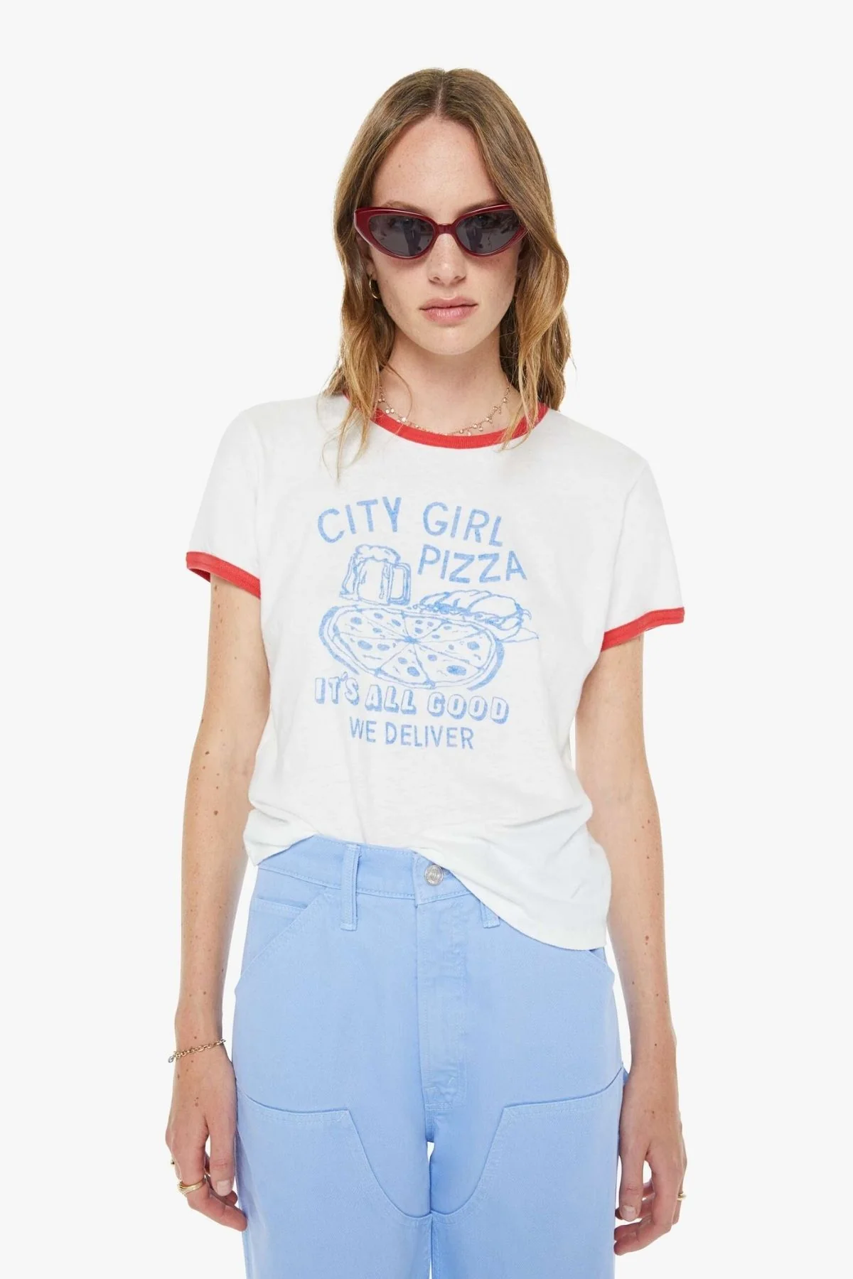 Mother The Lil' Goodie Ringer - City Girl Pizza - Image 6