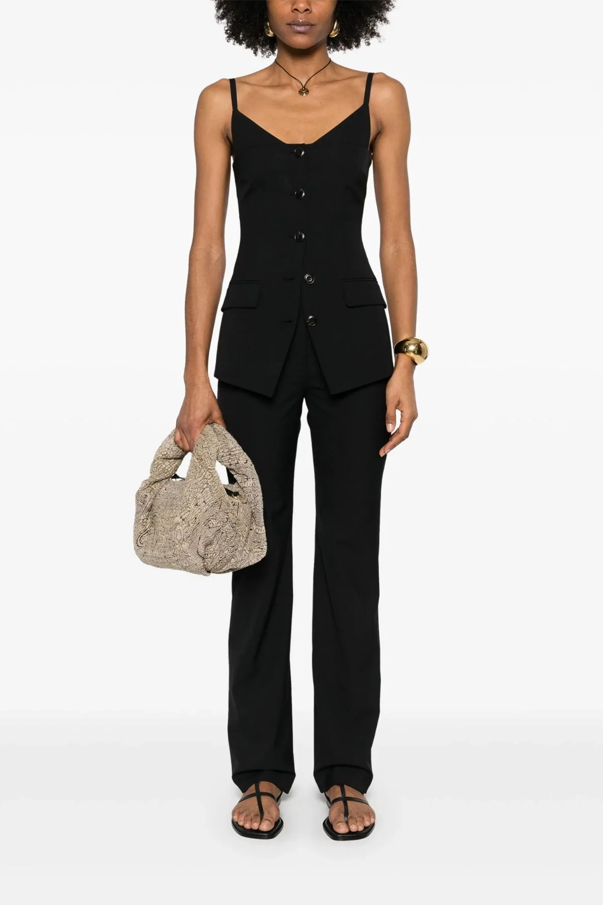 Nanushka Cinda Top - Black - Image 2
