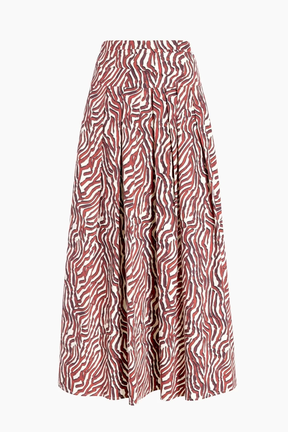 Proenza Schouler White Label Nessa Skirt - Rust/ Cream