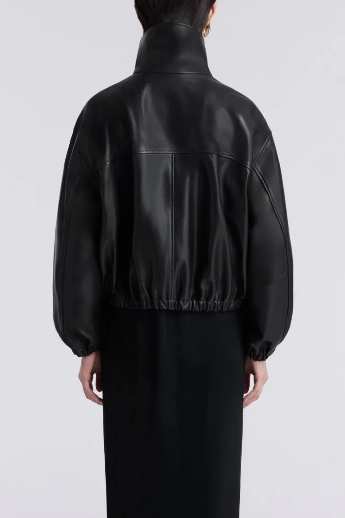Nour Hammour Pia Bomber Jacket - Noir Classique - Image 4