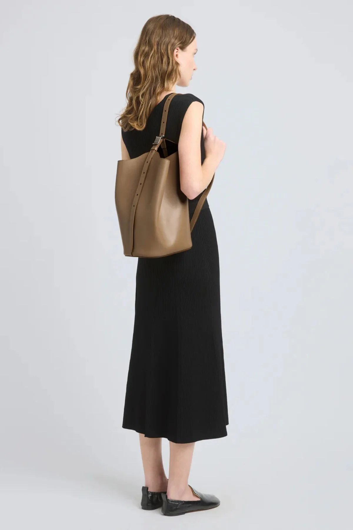 Proenza Schouler Brant Bucket Bag in Smooth Calf - Cumin - Image 2