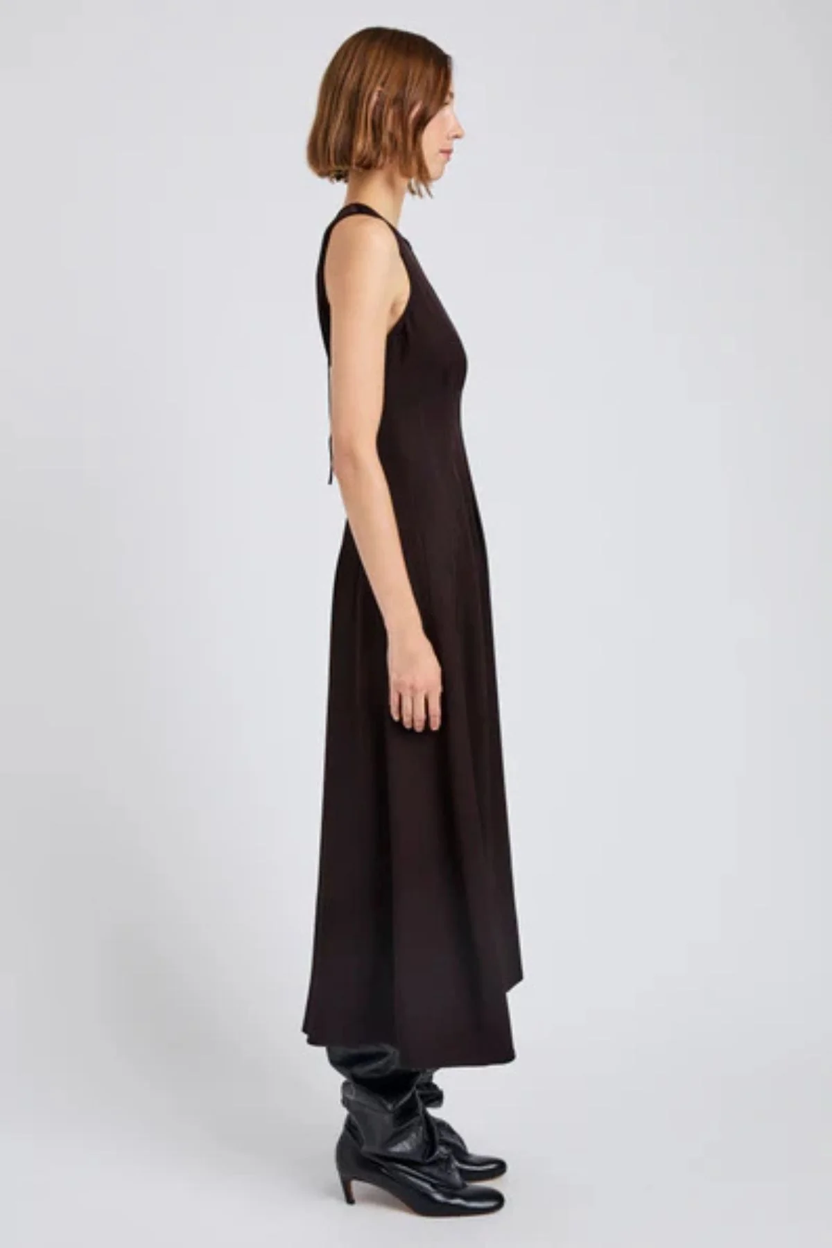 Proenza Schouler Bronwyn Dress - Chocolate - Image 3
