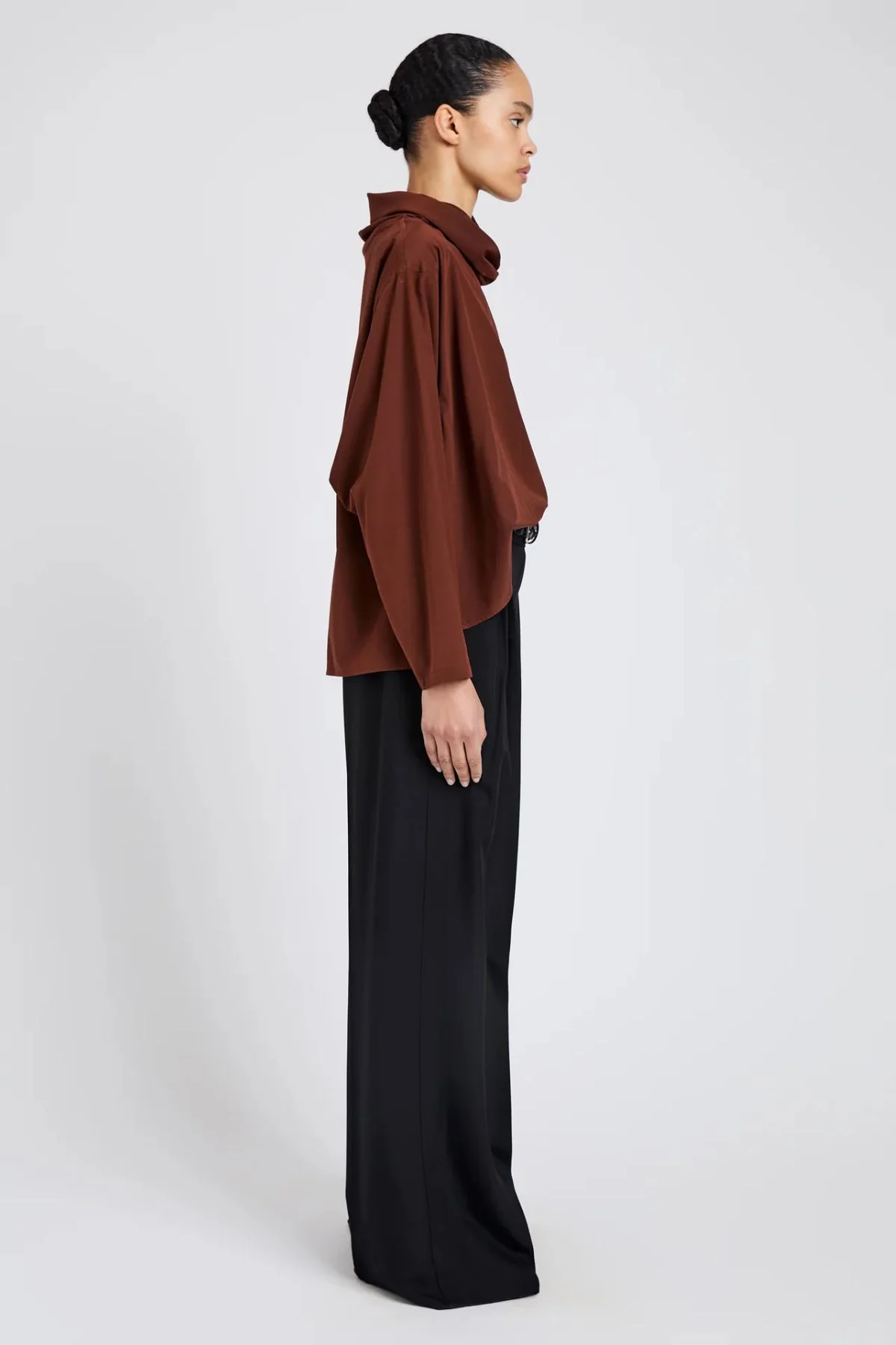 Proenza Schouler Solene Top - Mahogany - Image 3