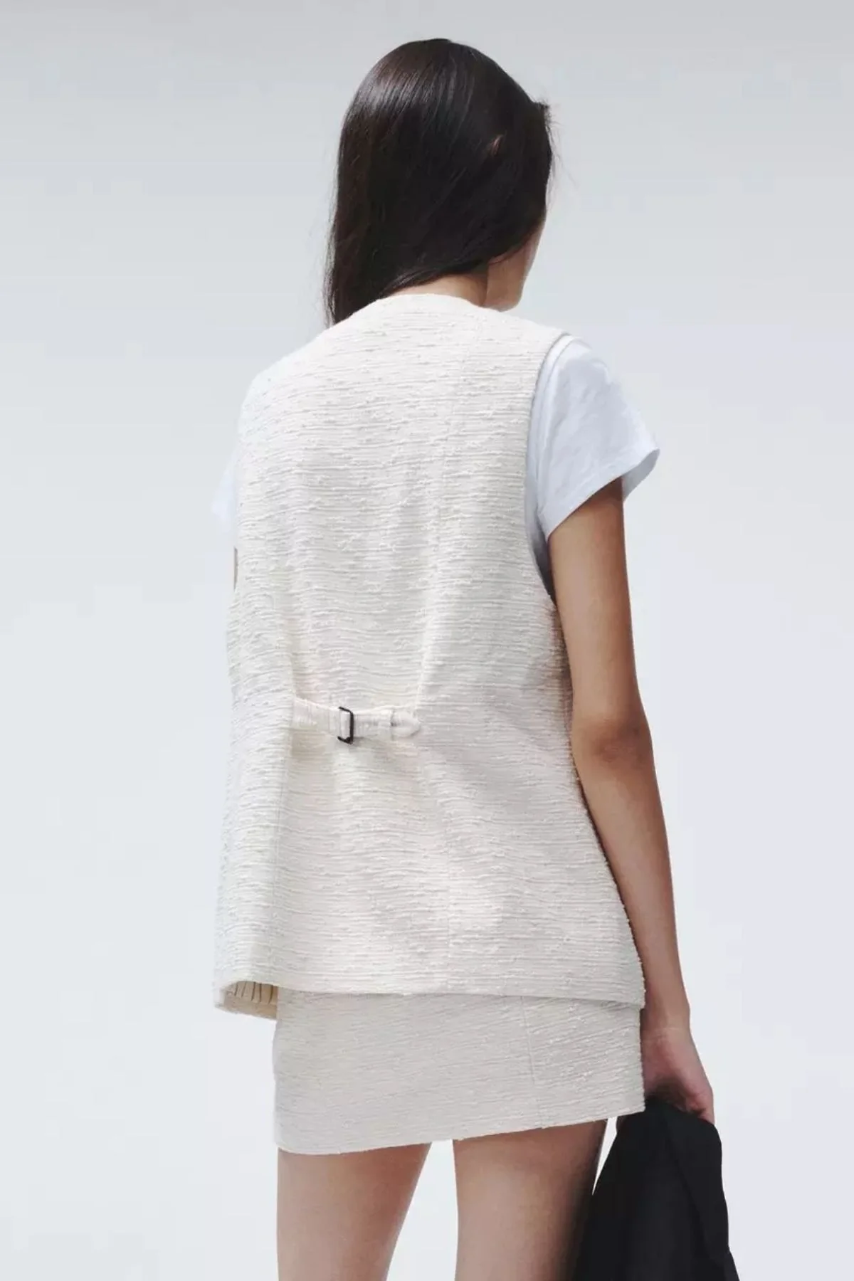 Rag & Bone Emerson Italian Tweed Skirt - Ivory - Image 3