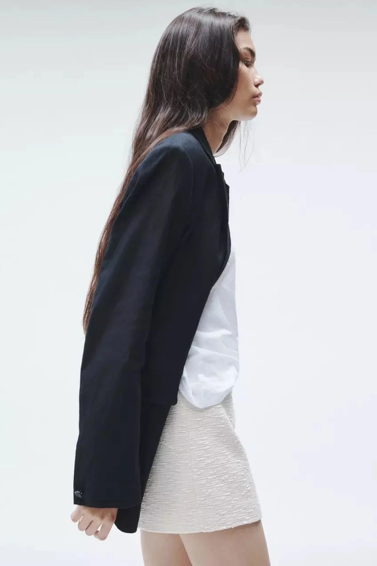 Rag & Bone Emerson Italian Tweed Skirt - Ivory - Image 4