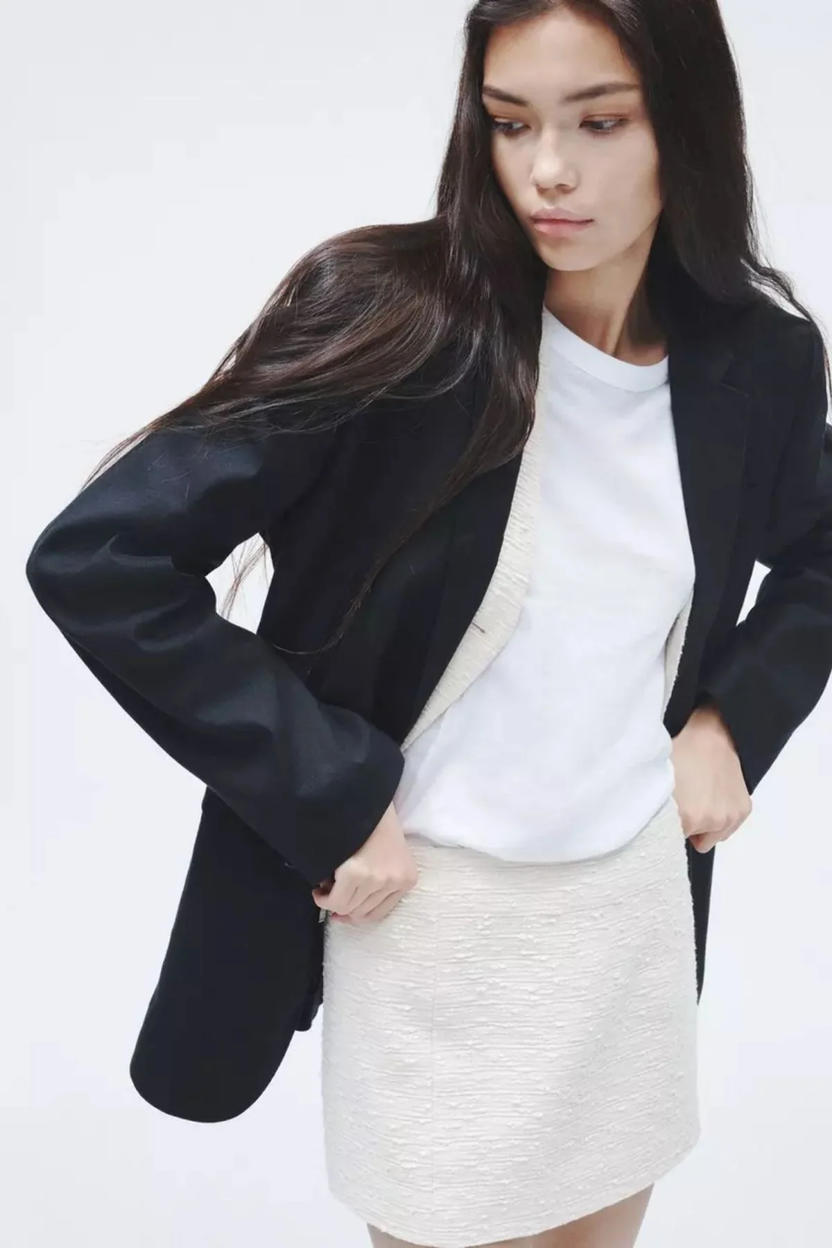 Rag & Bone Emerson Italian Tweed Skirt - Ivory - Image 6