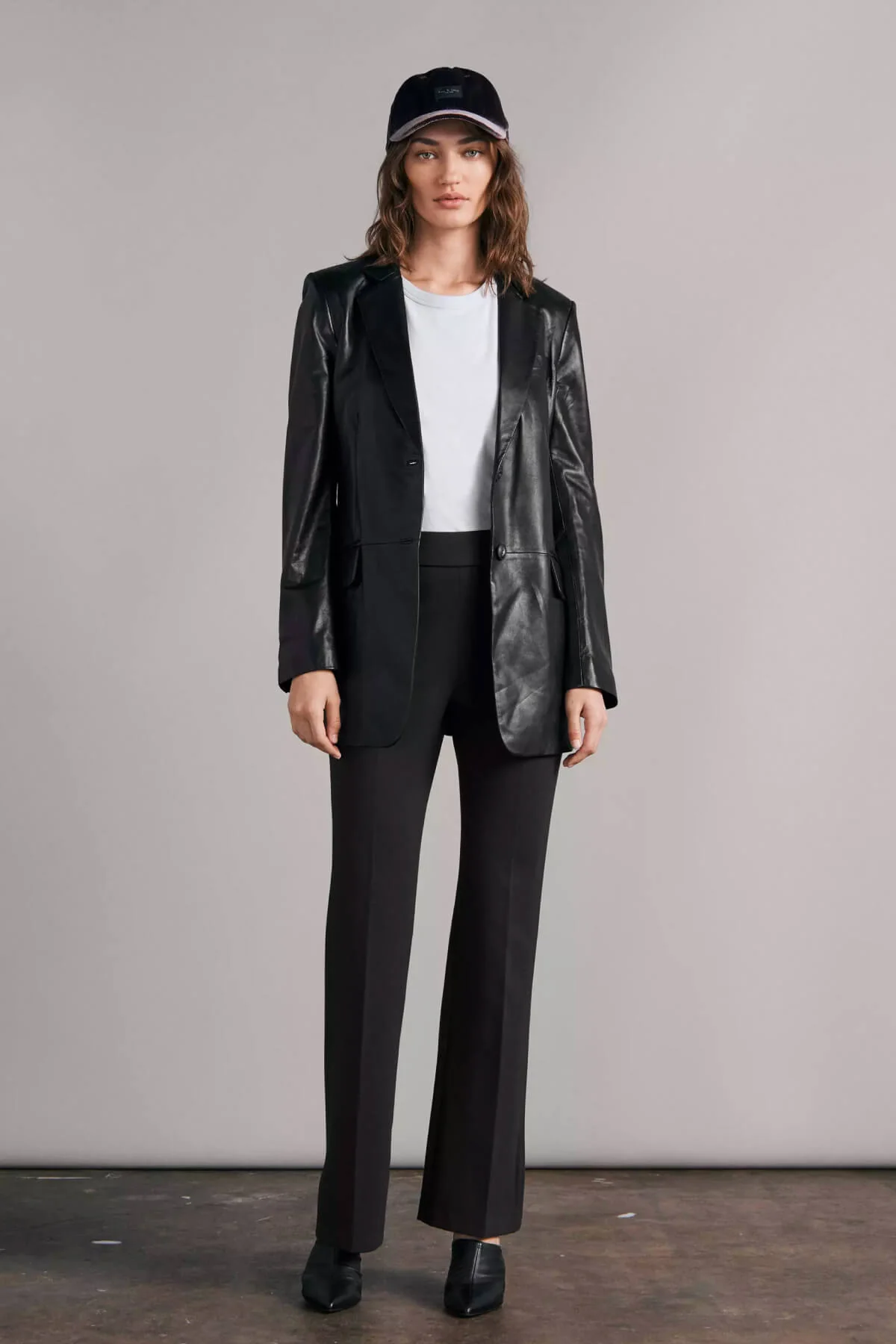 Rag & Bone Irina Ponte Wide Leg Pants - Black - Image 2