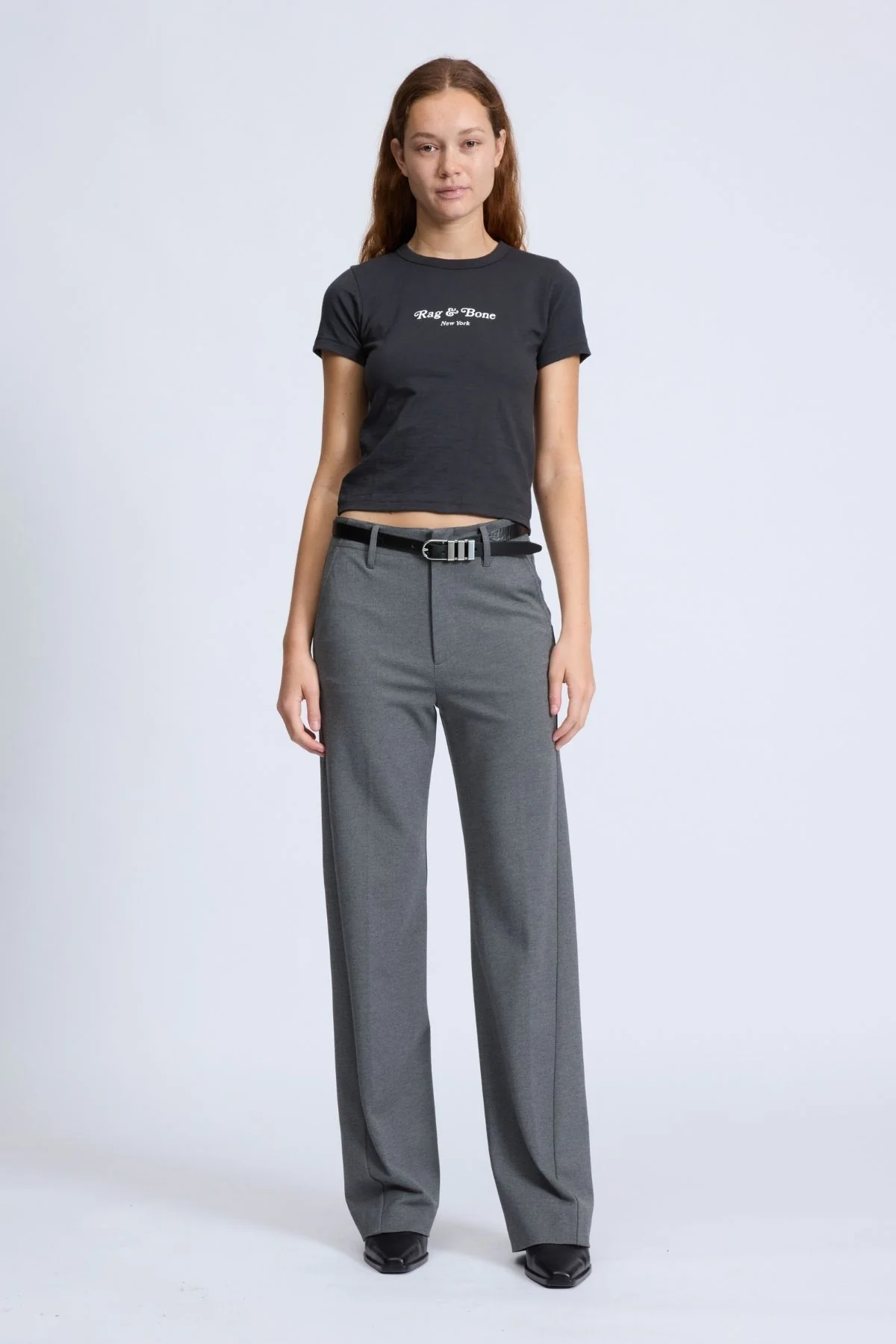 Rag & Bone Mini Script T-Shirt - Black Multi - Image 2