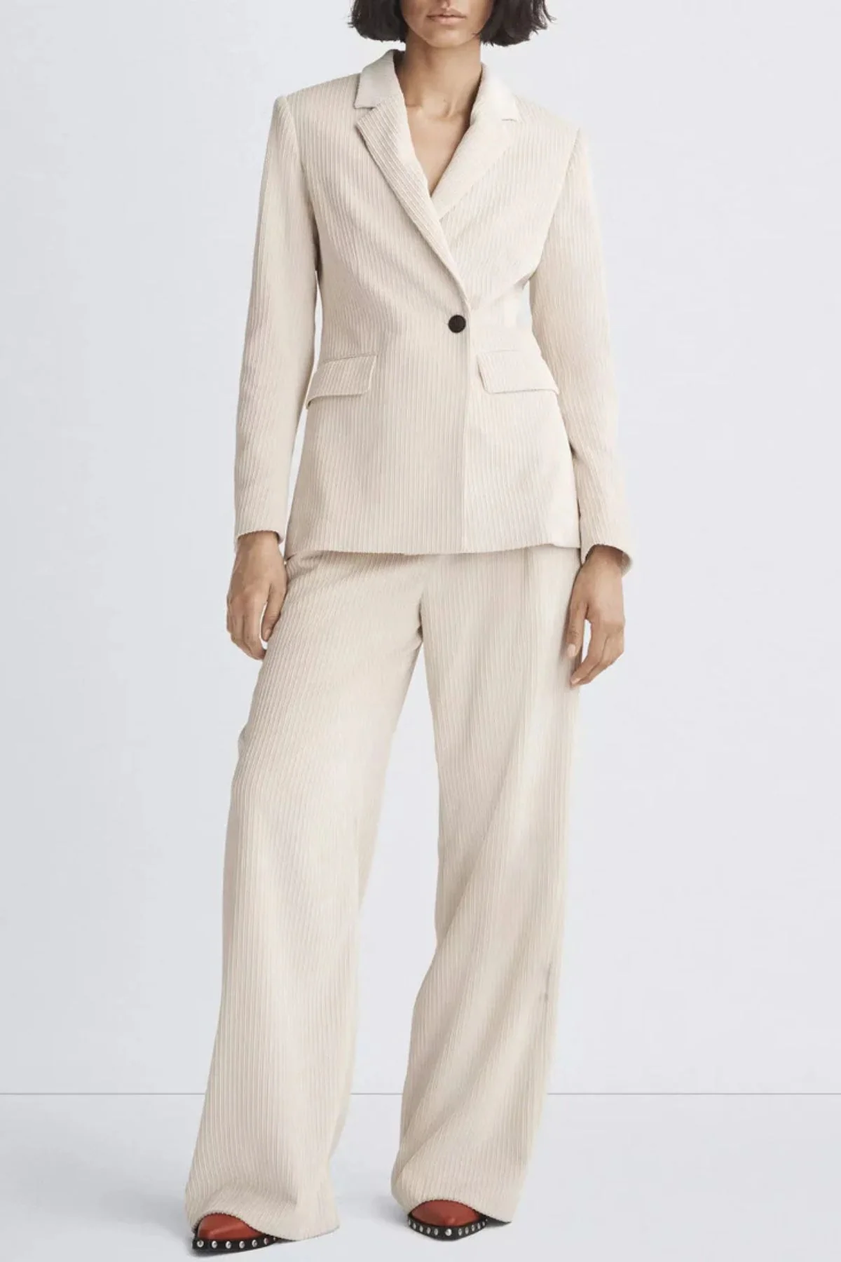 Rag & Bone Bennett Cord Pant - Ivory