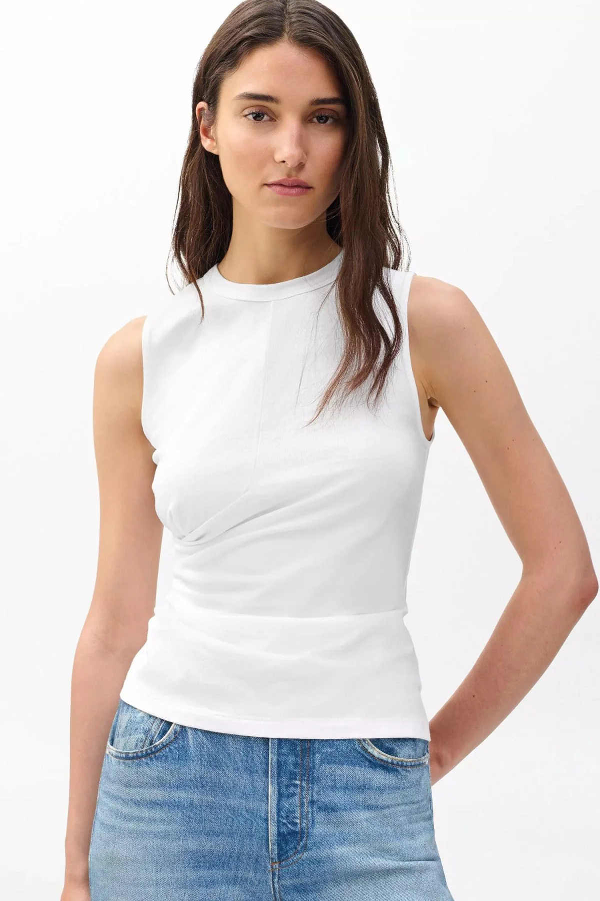 Rag & Bone Mica Wrap Tank - White - Image 5