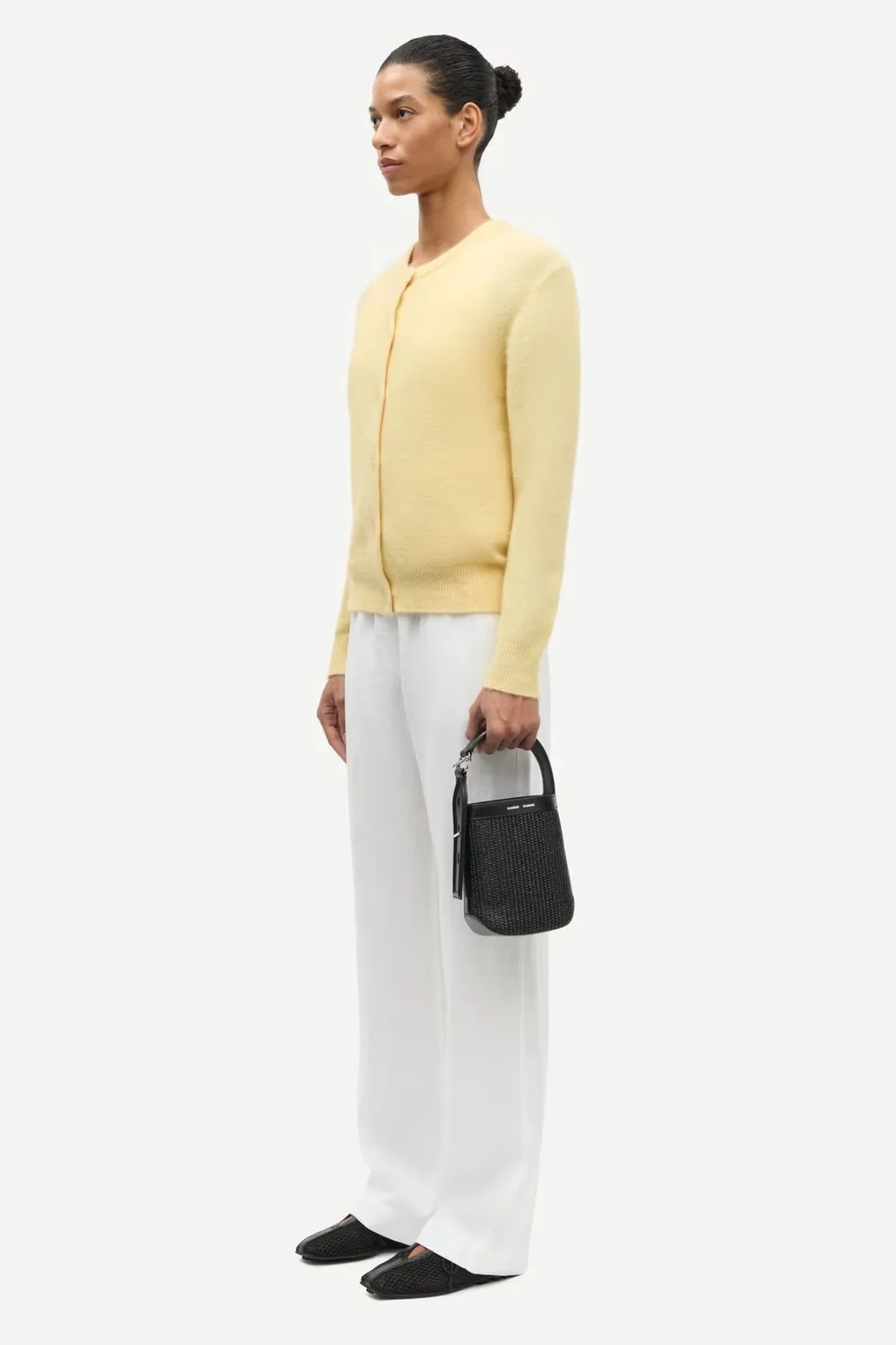 Samsøe Samsøe Nor Short Cardigan - Straw - Image 3